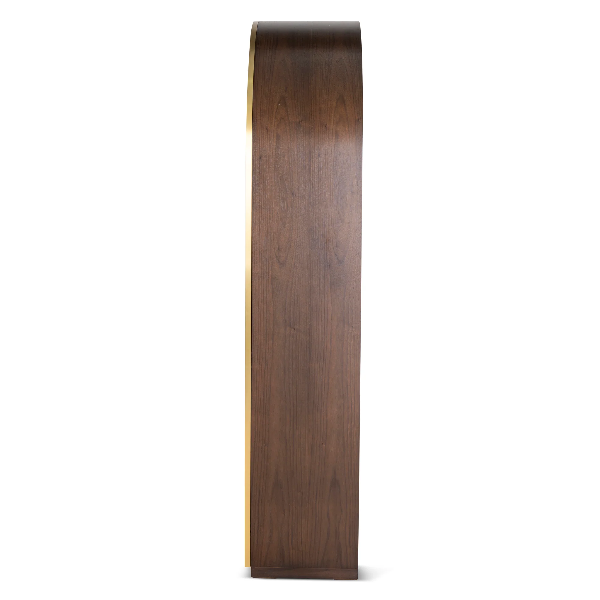 Boran 2m (H) Glass Cabinet - Walnut - Image 15