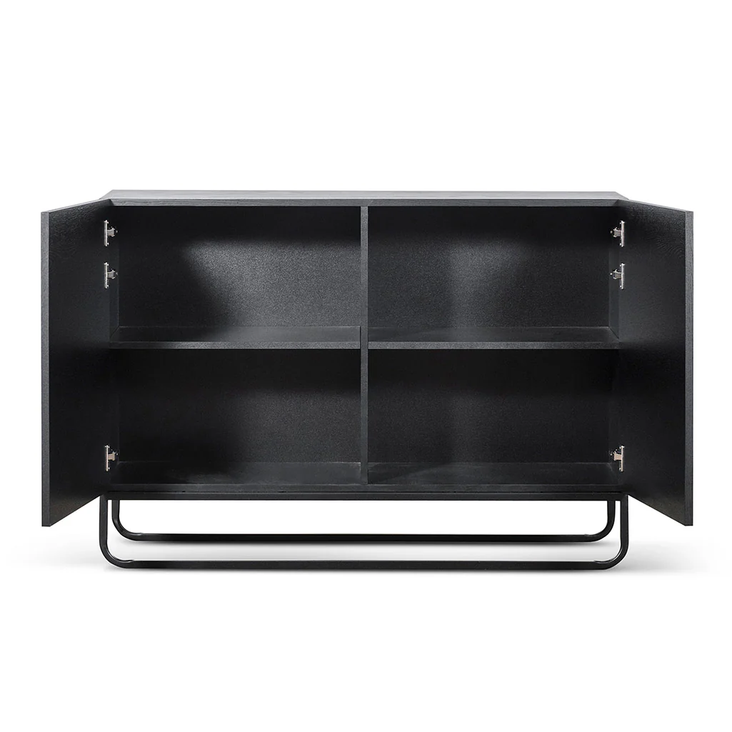 Boyle 1.2m Wooden Sideboard - Black - Image 3