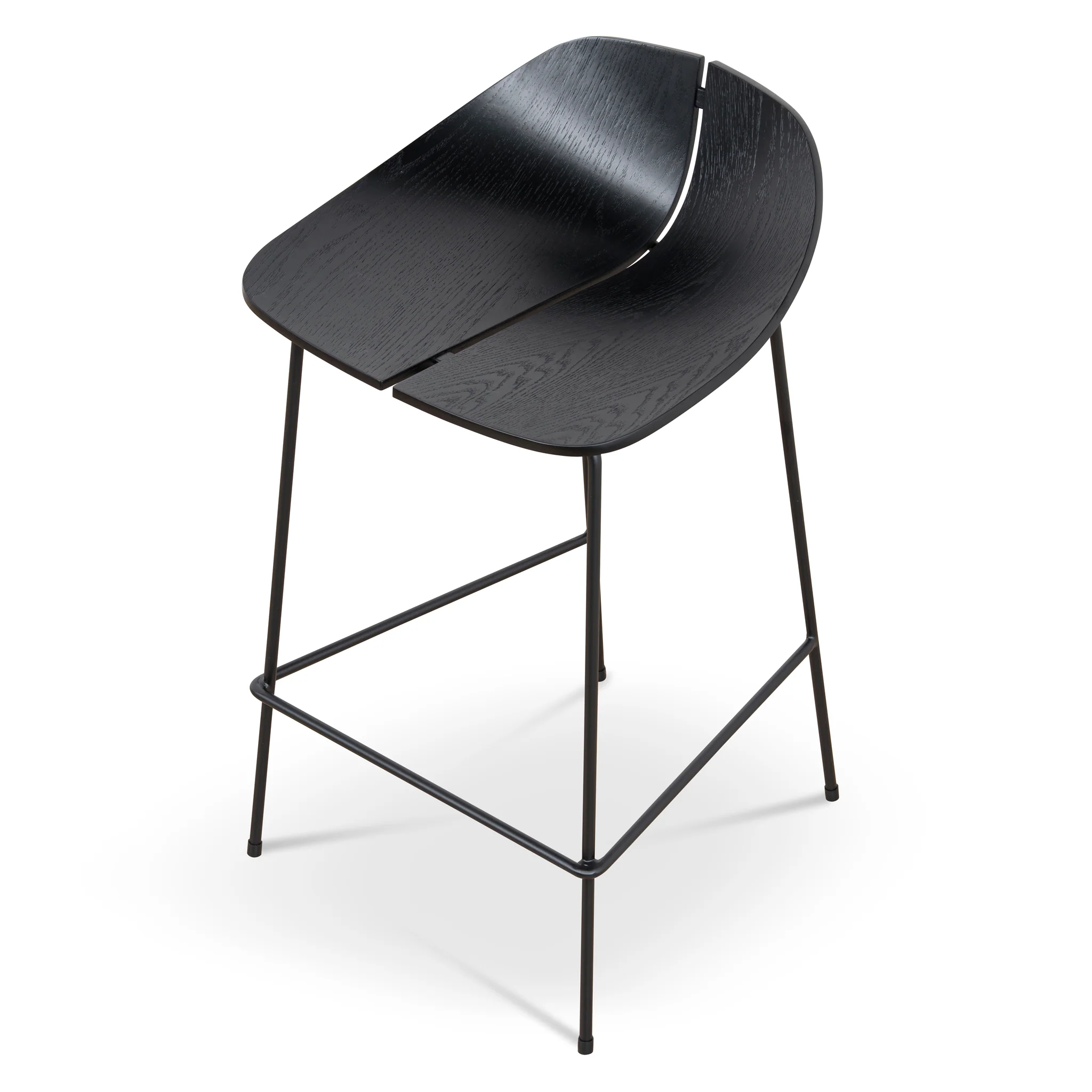 Breeze 65cm Bar Stool - Full Black - Image 6