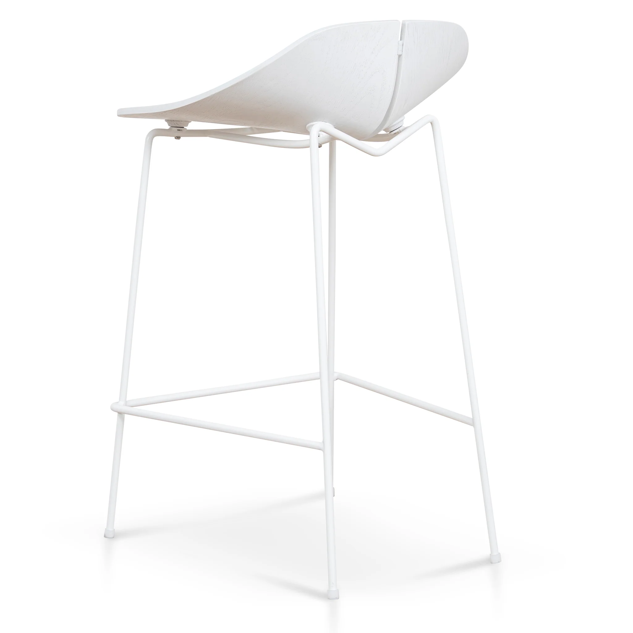 Breeze 65cm Bar Stool - Full White - Image 4
