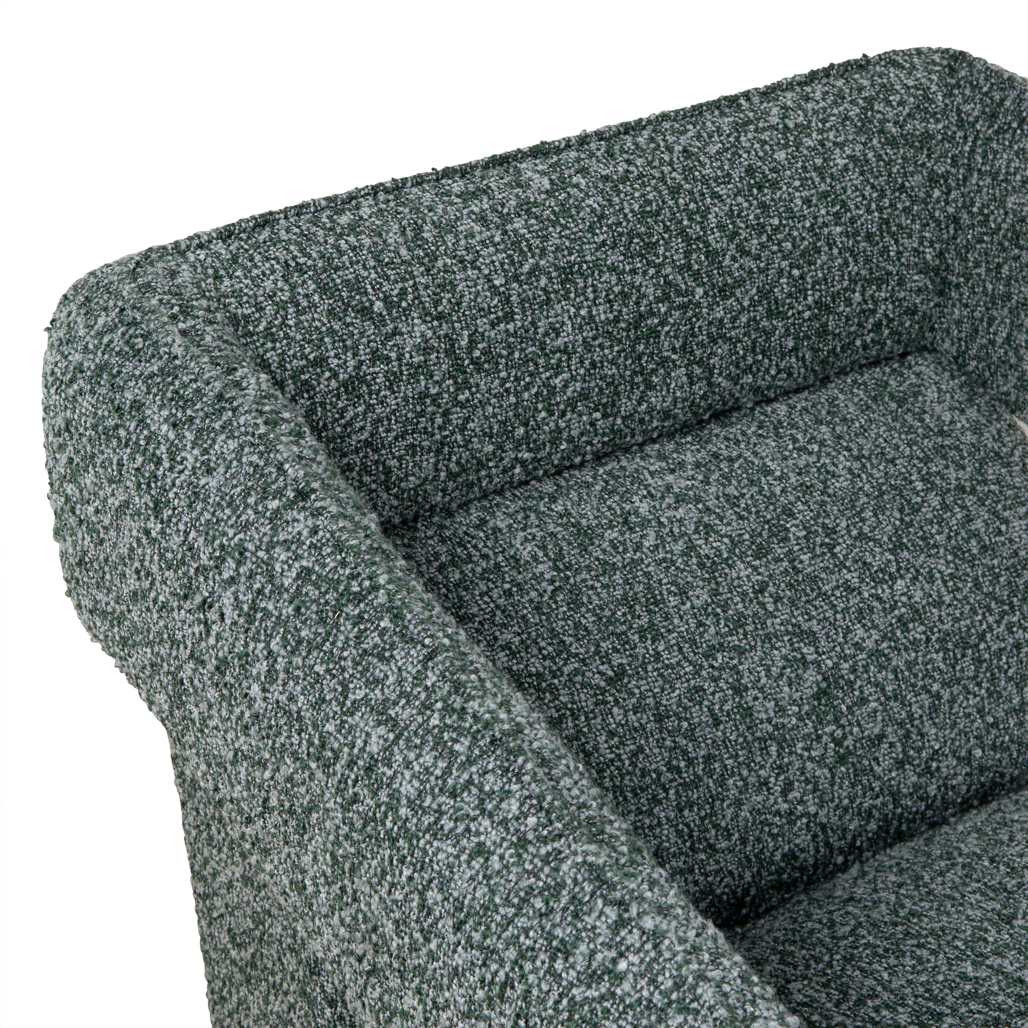 Cadence Swivel Armchair - Green Boucle - Last One - Image 10