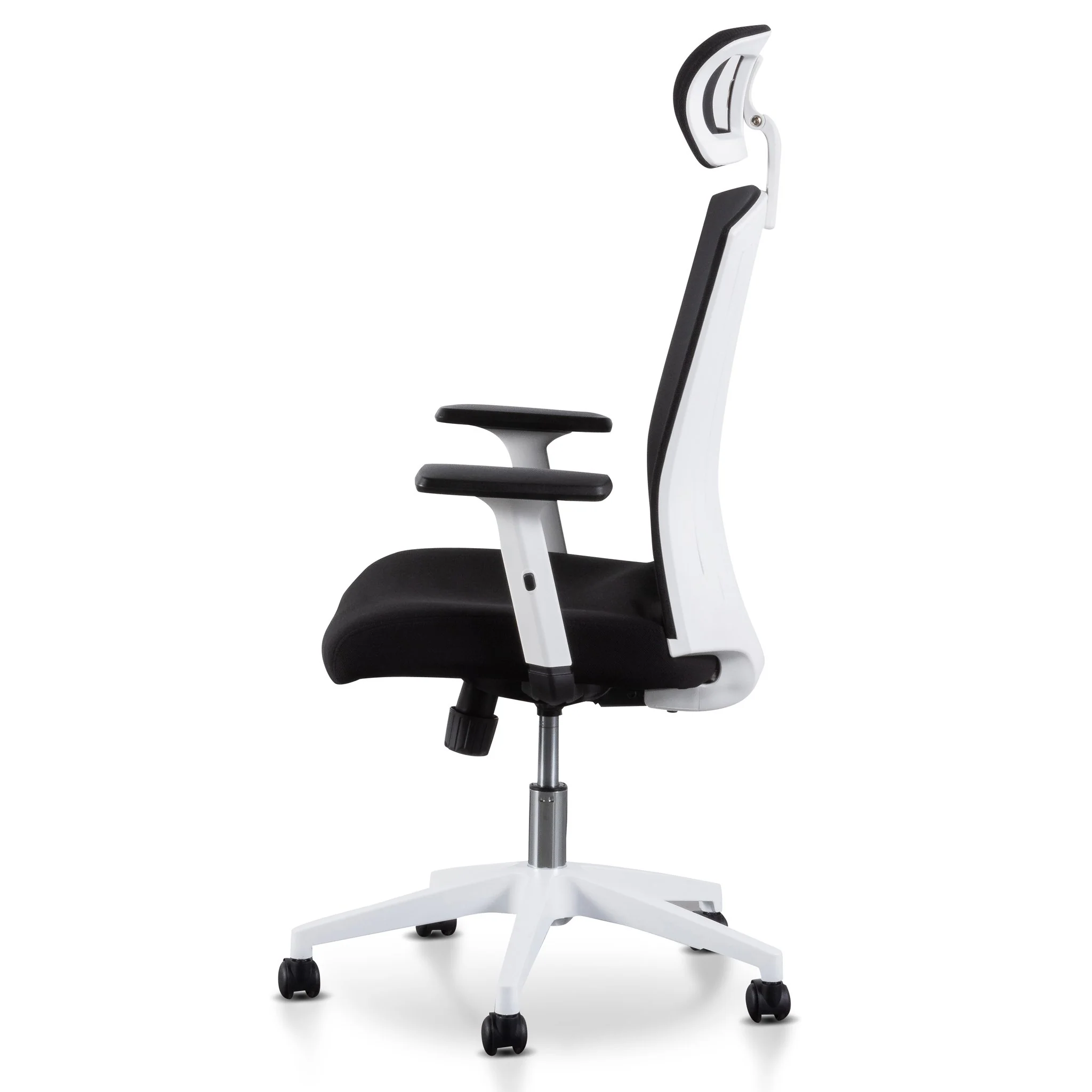 Caleb Mesh Office Chair - Black and White - Image 5