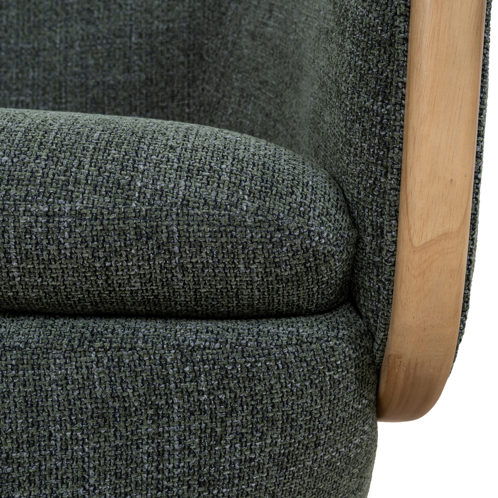 Camden Swivel Armchair - Moss Green - Image 8
