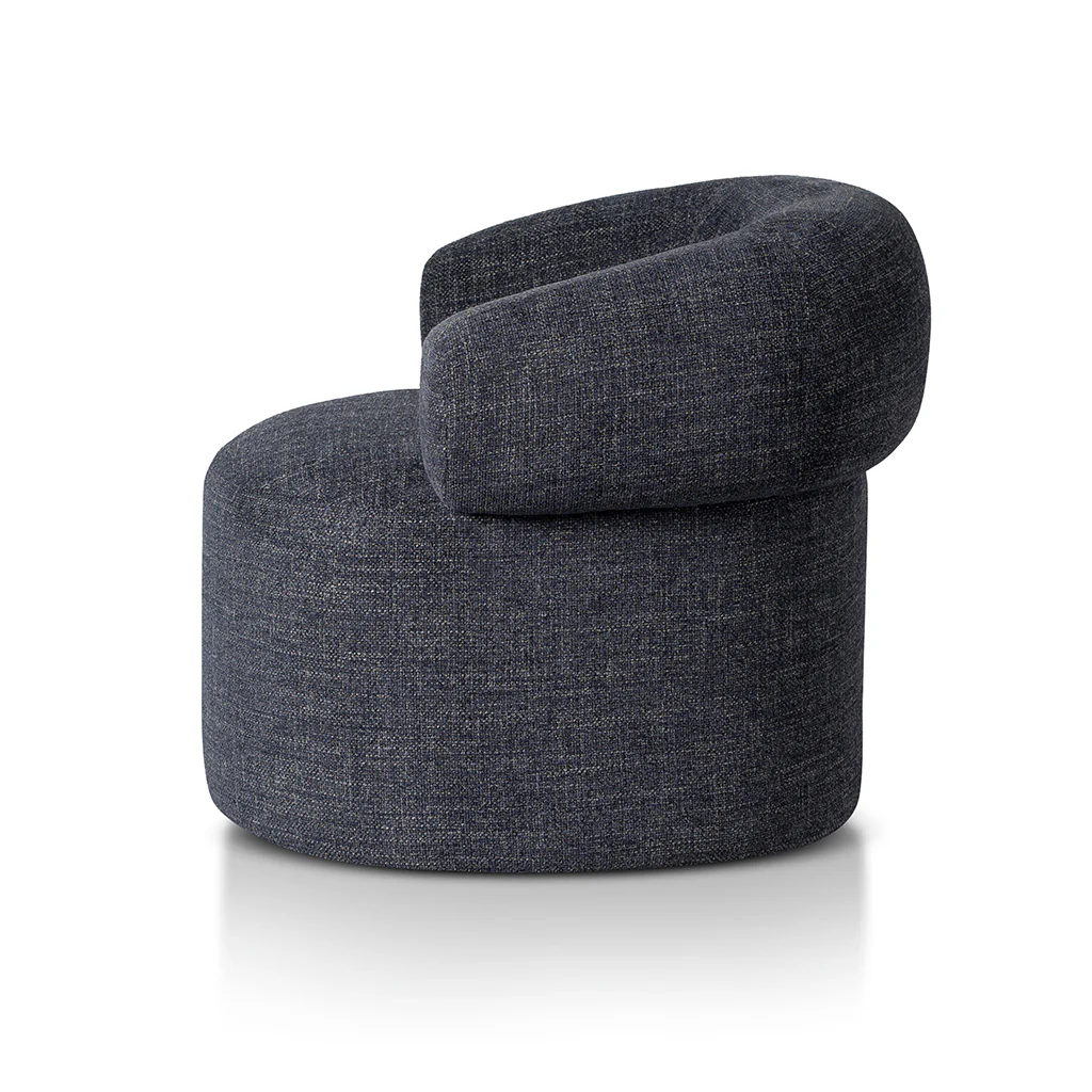 Caradoc Fabric Armchair - Moss Navy - Image 3