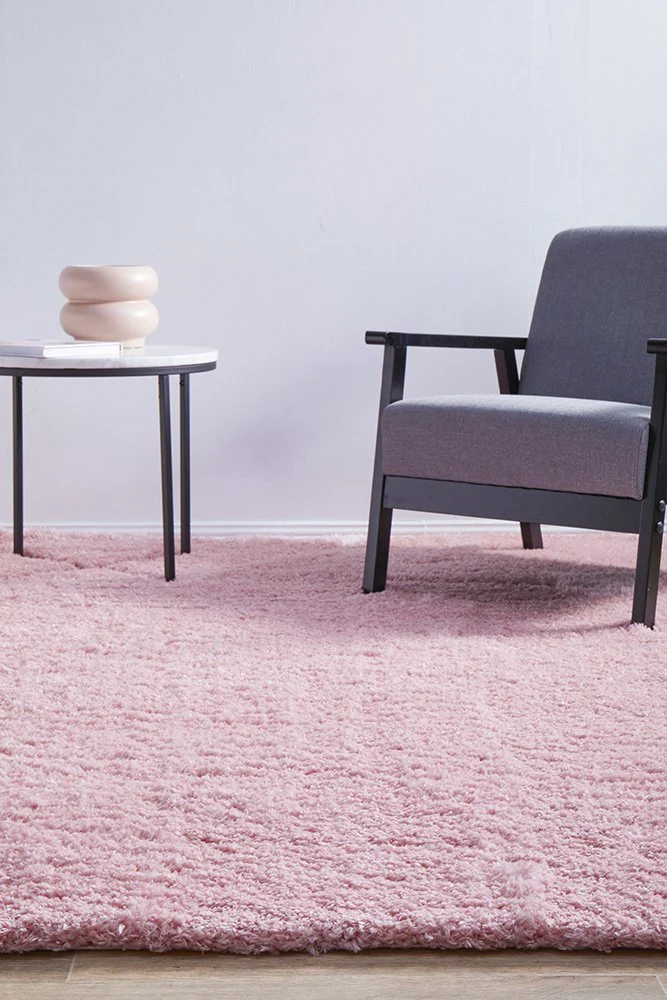 Cardi 150cm x 80cm Shaggy Power Loomed Rug - Pink - Image 3