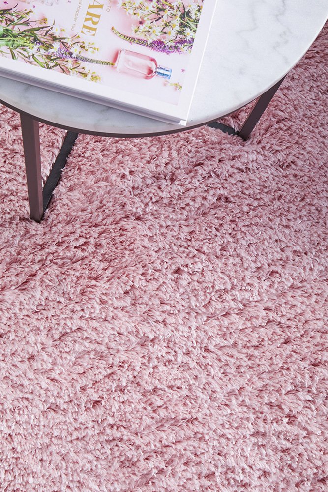 Cardi 150cm x 80cm Shaggy Power Loomed Rug - Pink - Image 6