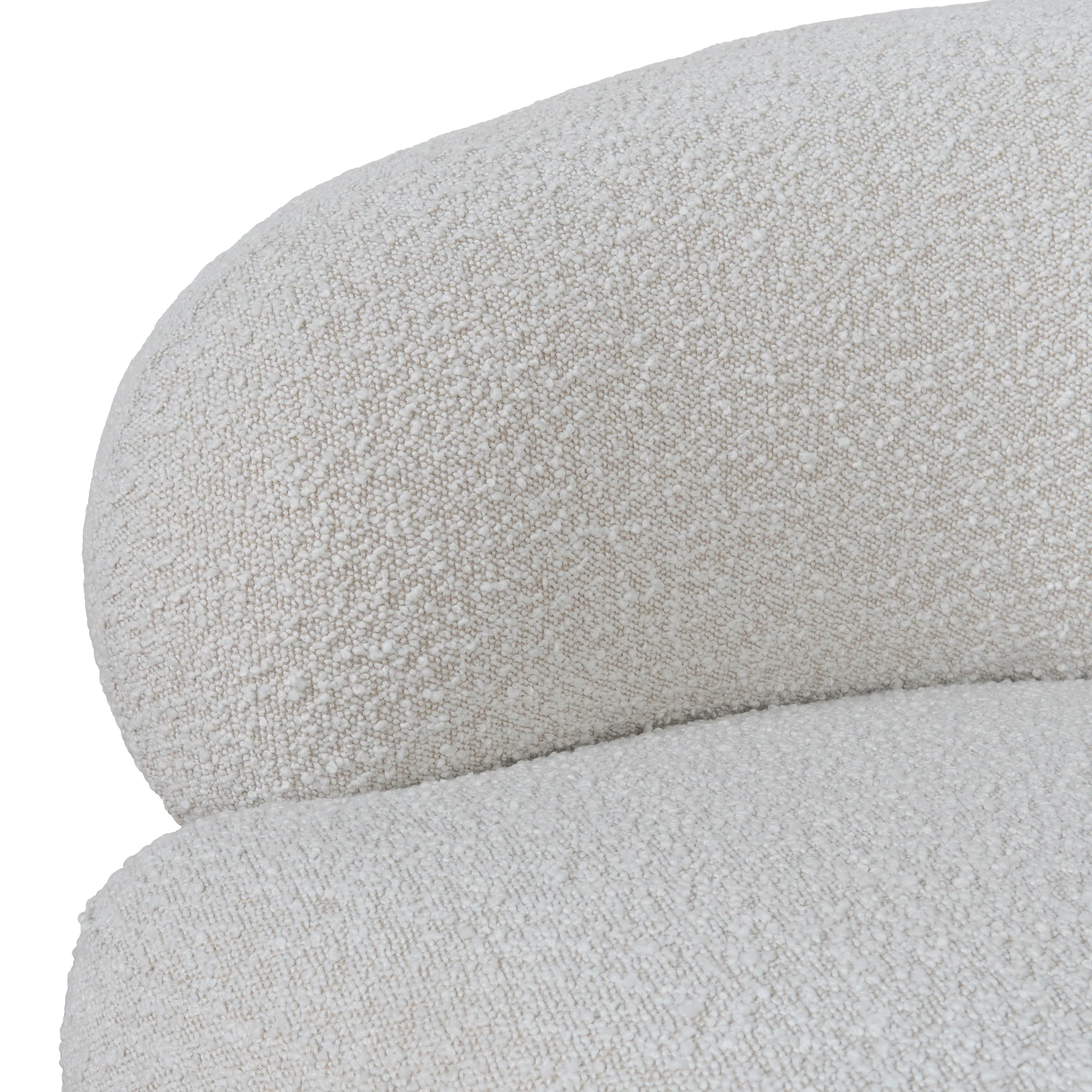 Careen Armchair - Off White Boucle - Image 10