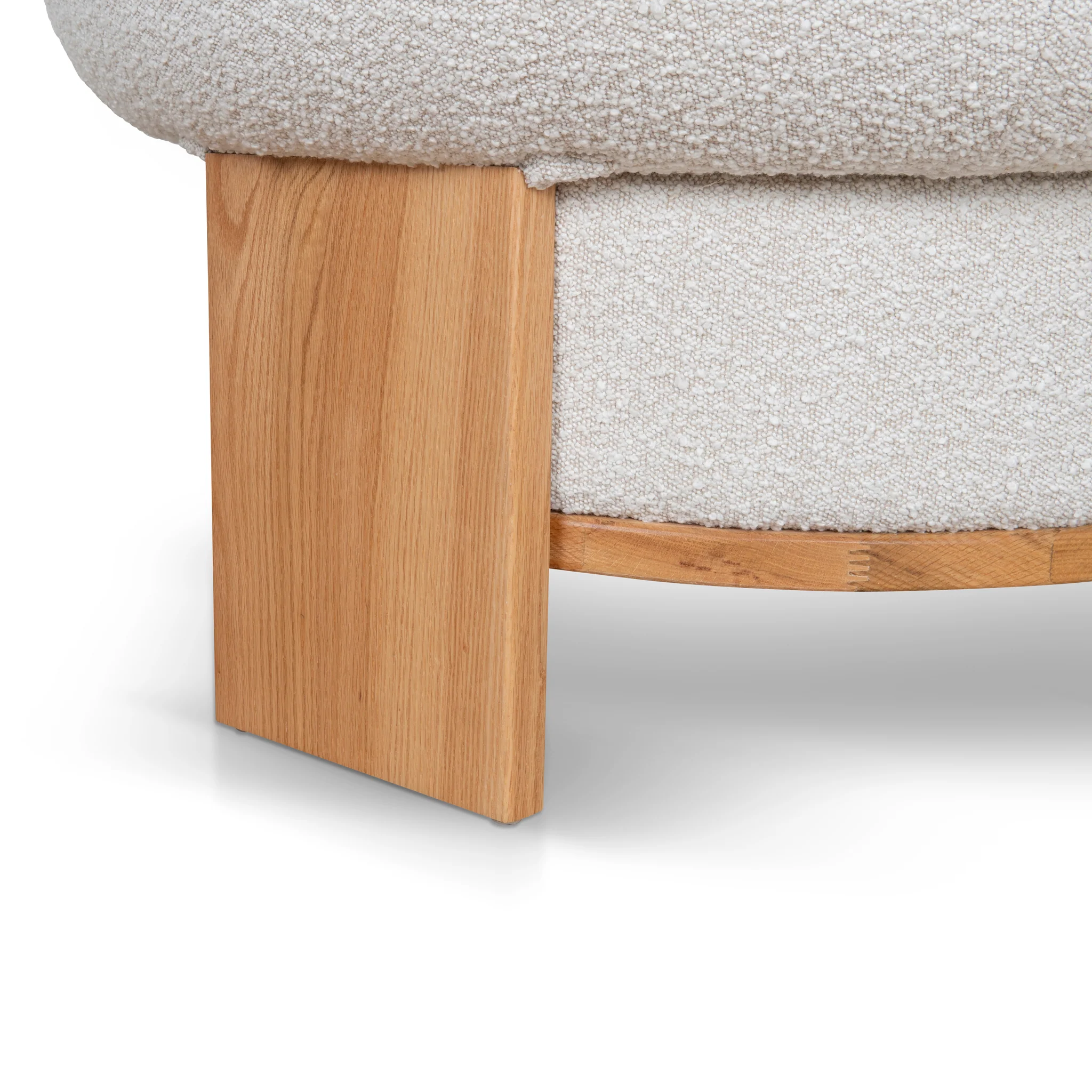 Careen Armchair - Off White Boucle - Image 11