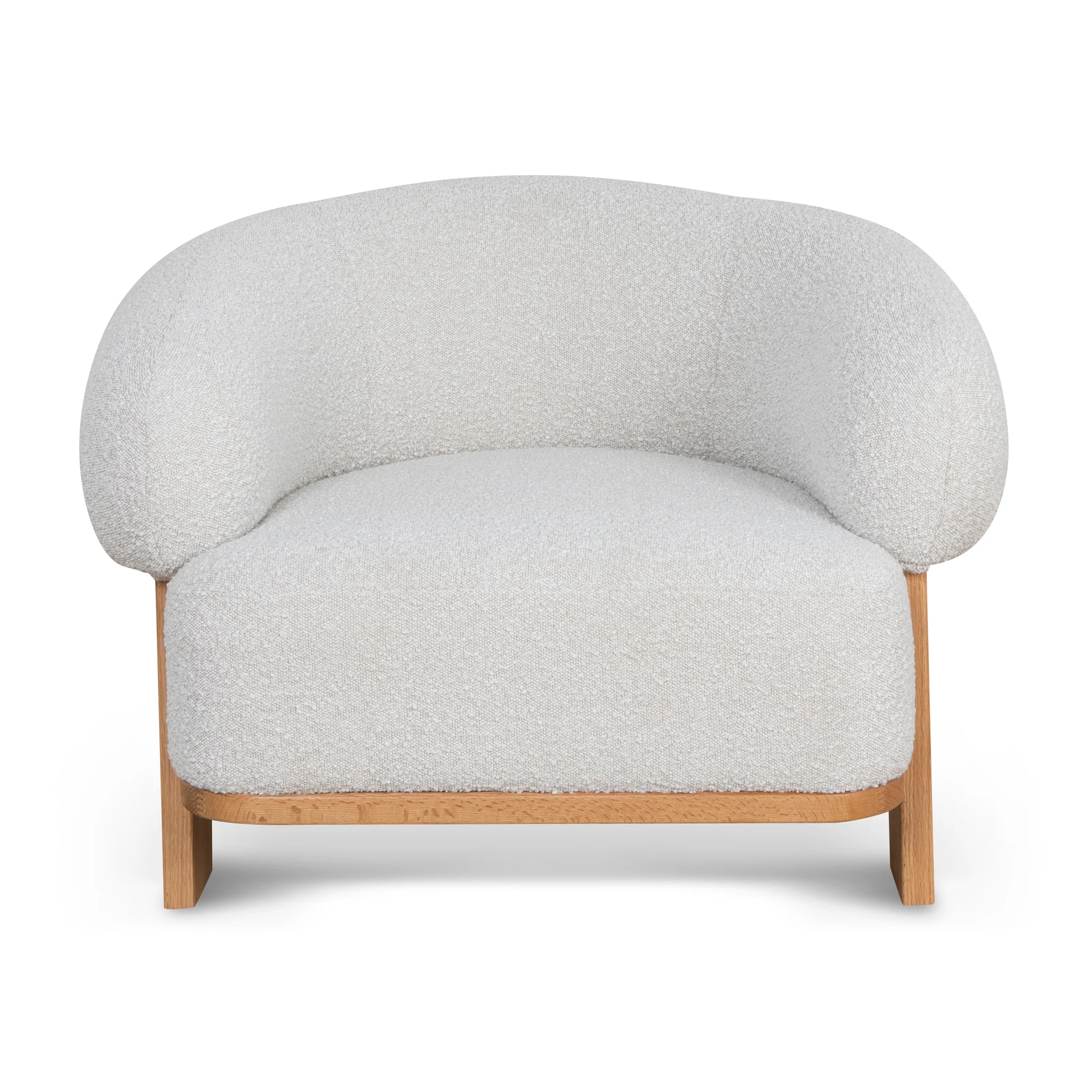 Careen Armchair - Off White Boucle - Image 2