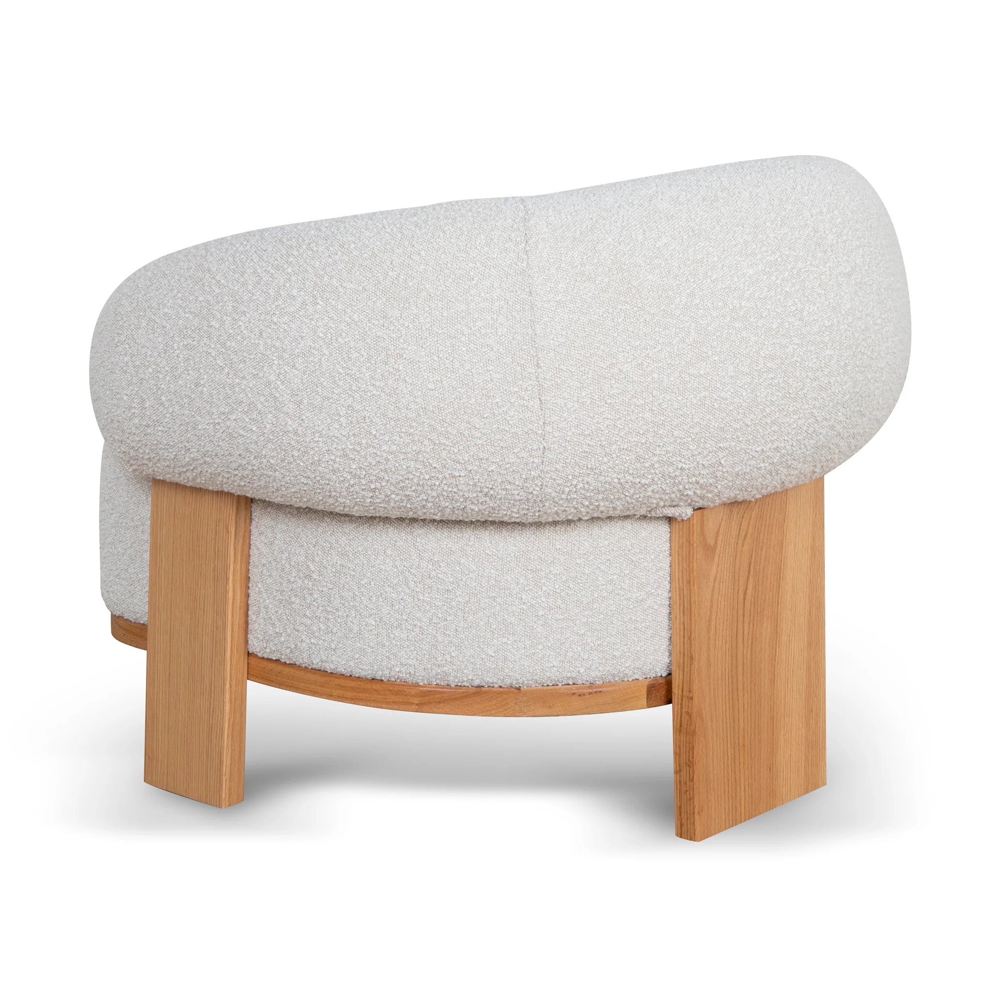 Careen Armchair - Off White Boucle - Image 4