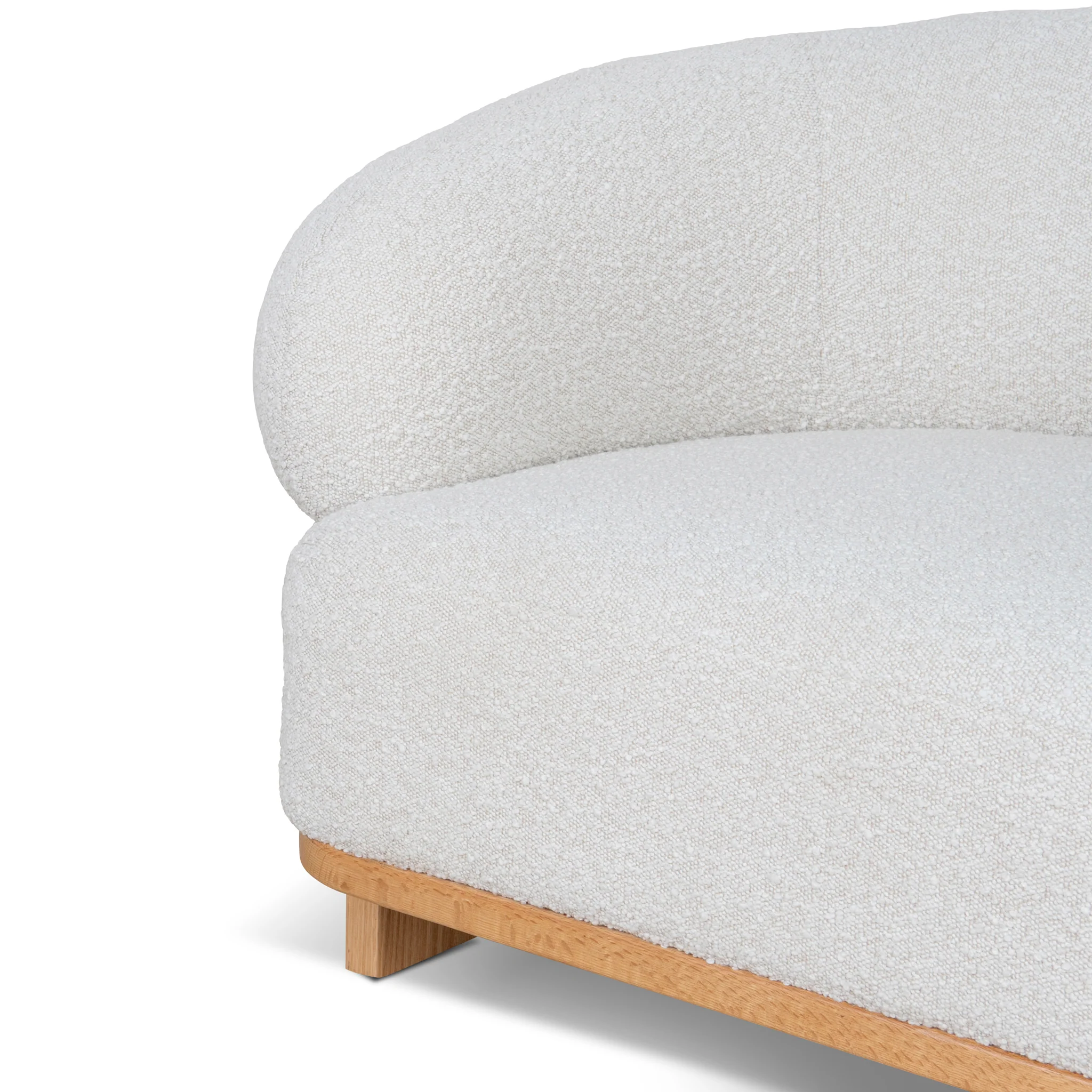 Careen Armchair - Off White Boucle - Image 8