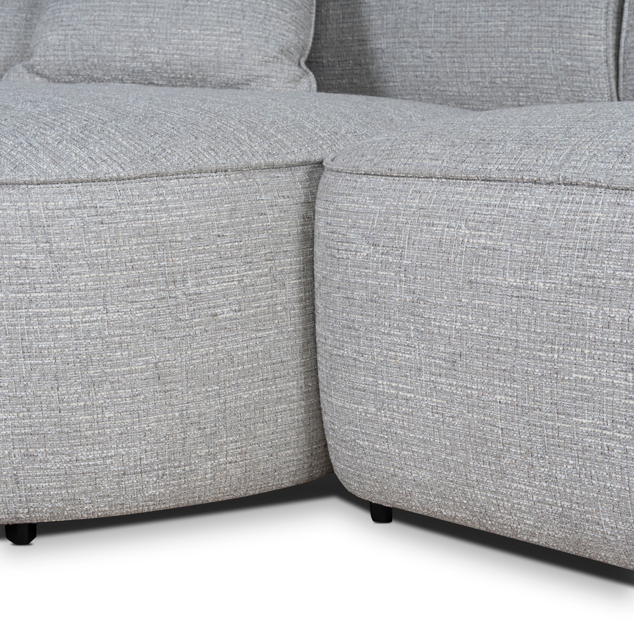 Carina Left Chaise Sofa - Chrome Grey - Image 11