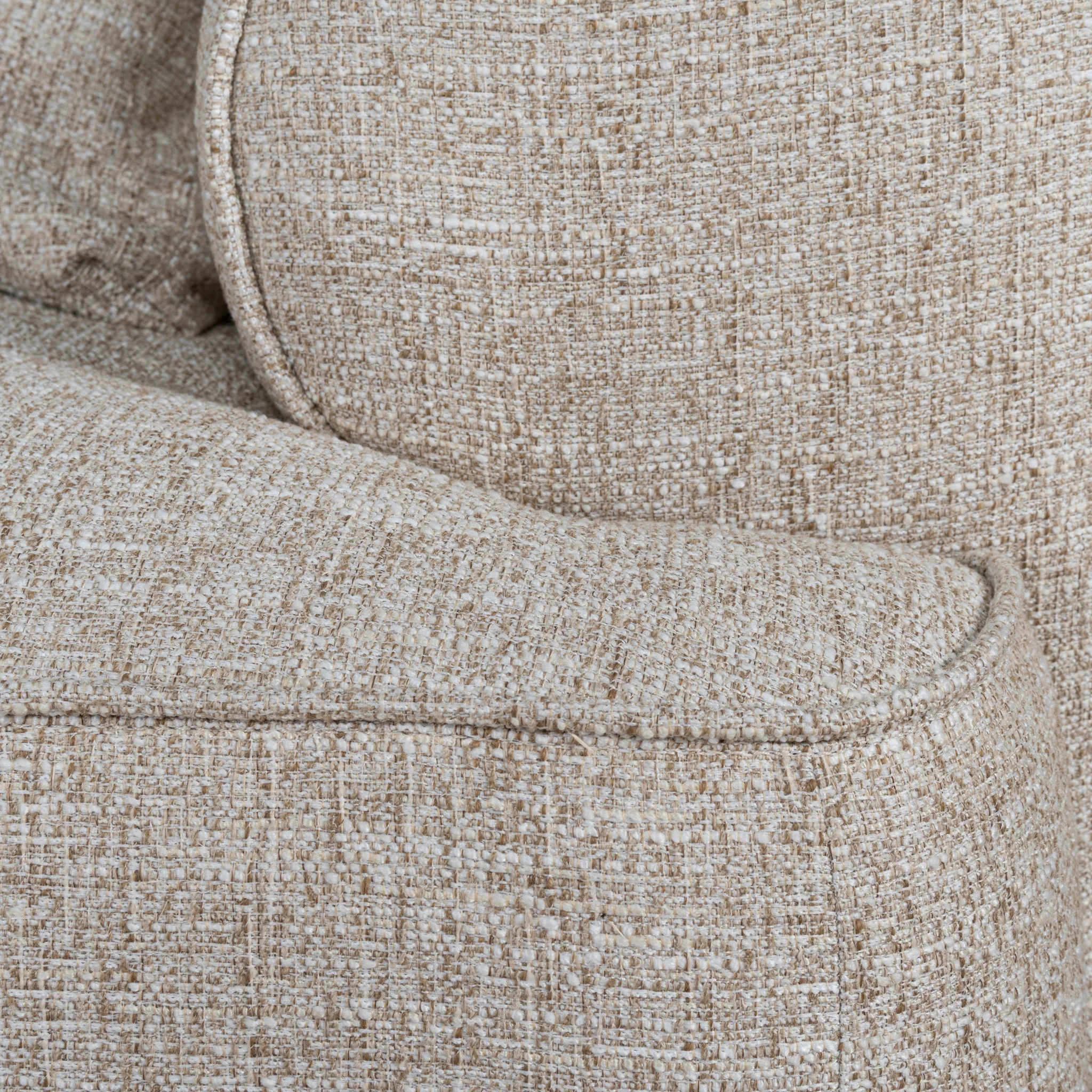 Carina Left Chaise Sofa - Pale Beige - Image 16