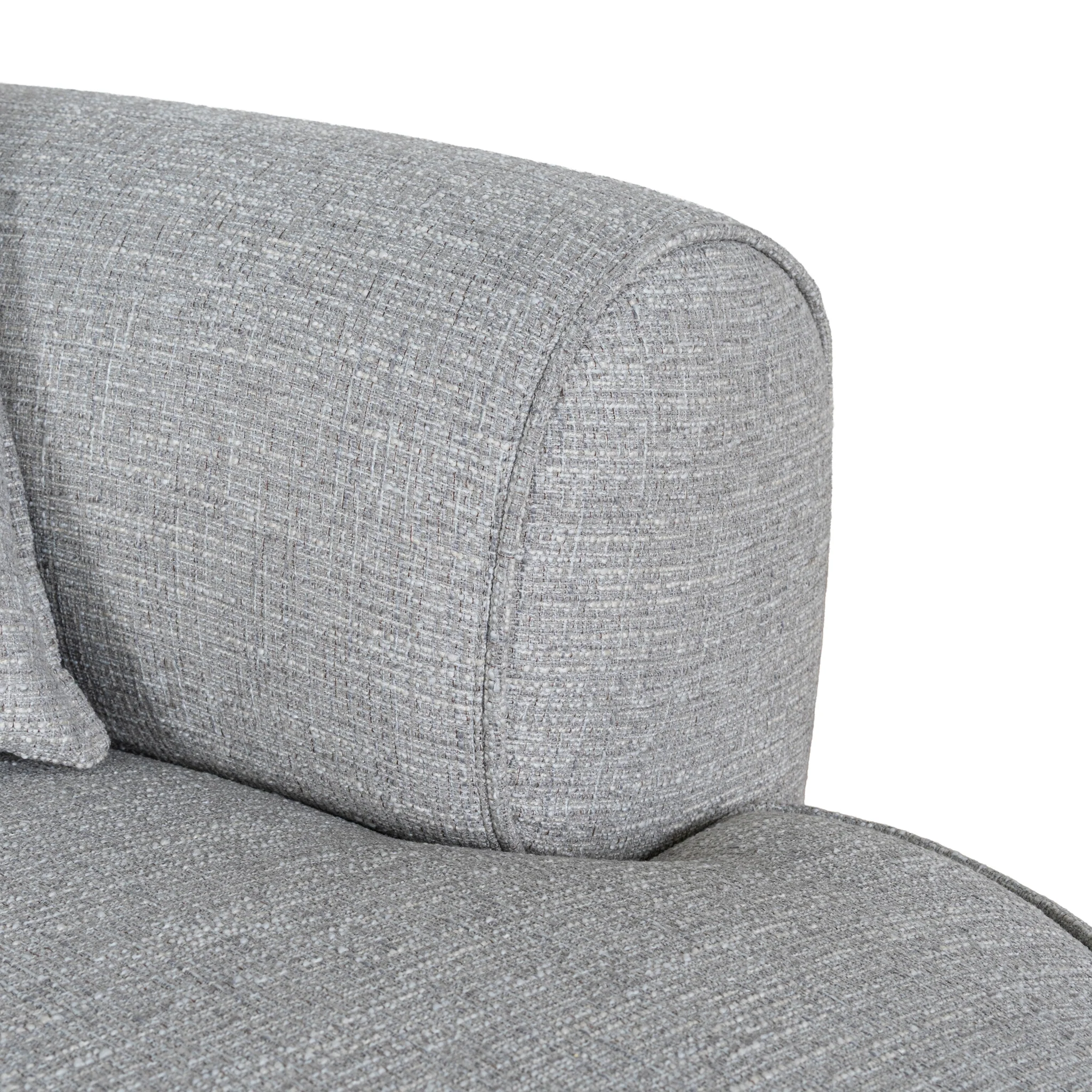 Carina Right Chaise Sofa - Chrome Grey - Image 14