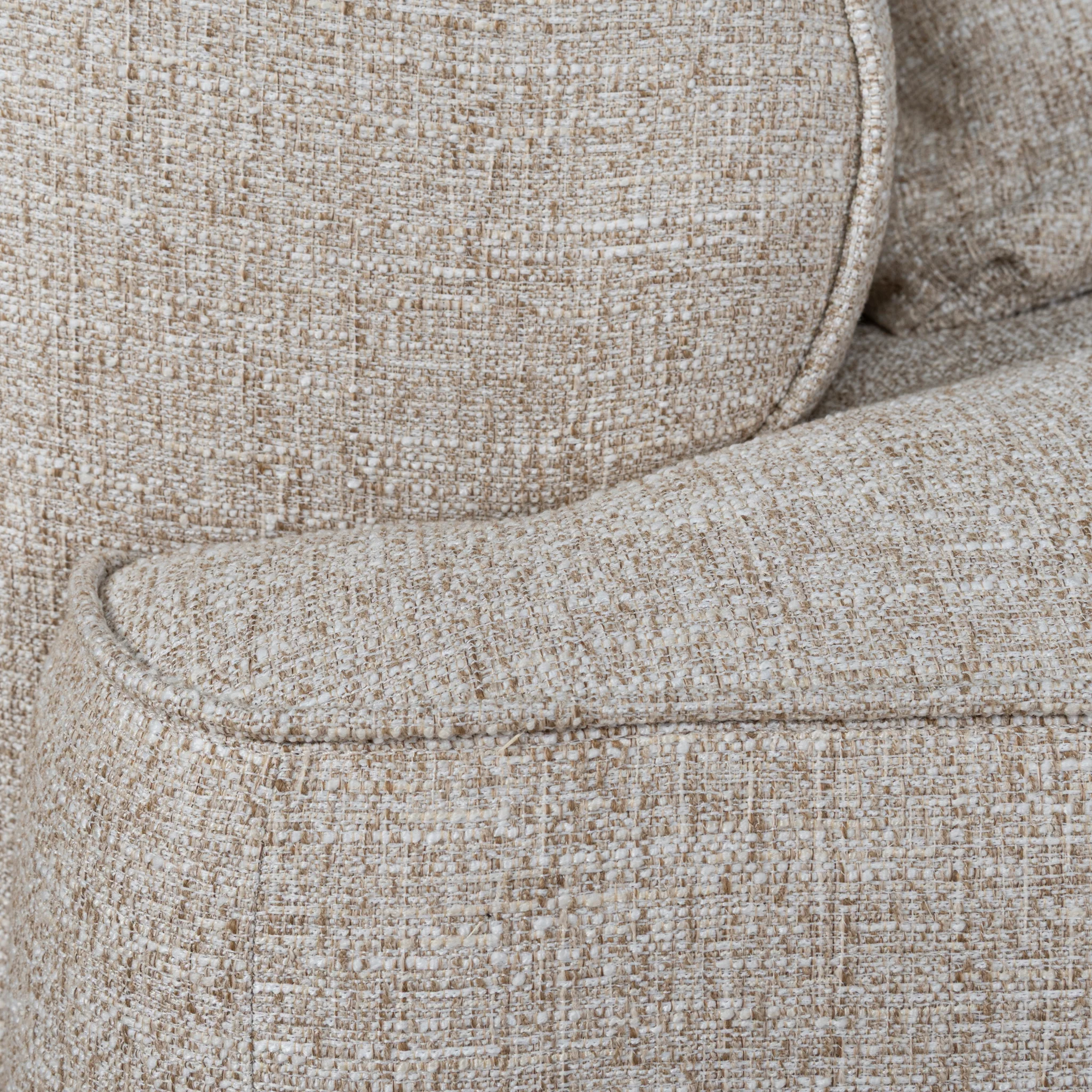 Carina Right Chaise Sofa - Pale Beige - Image 17
