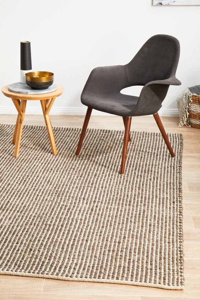 Carlos 225x155cm Felted Wool Rug - Brown - Image 9