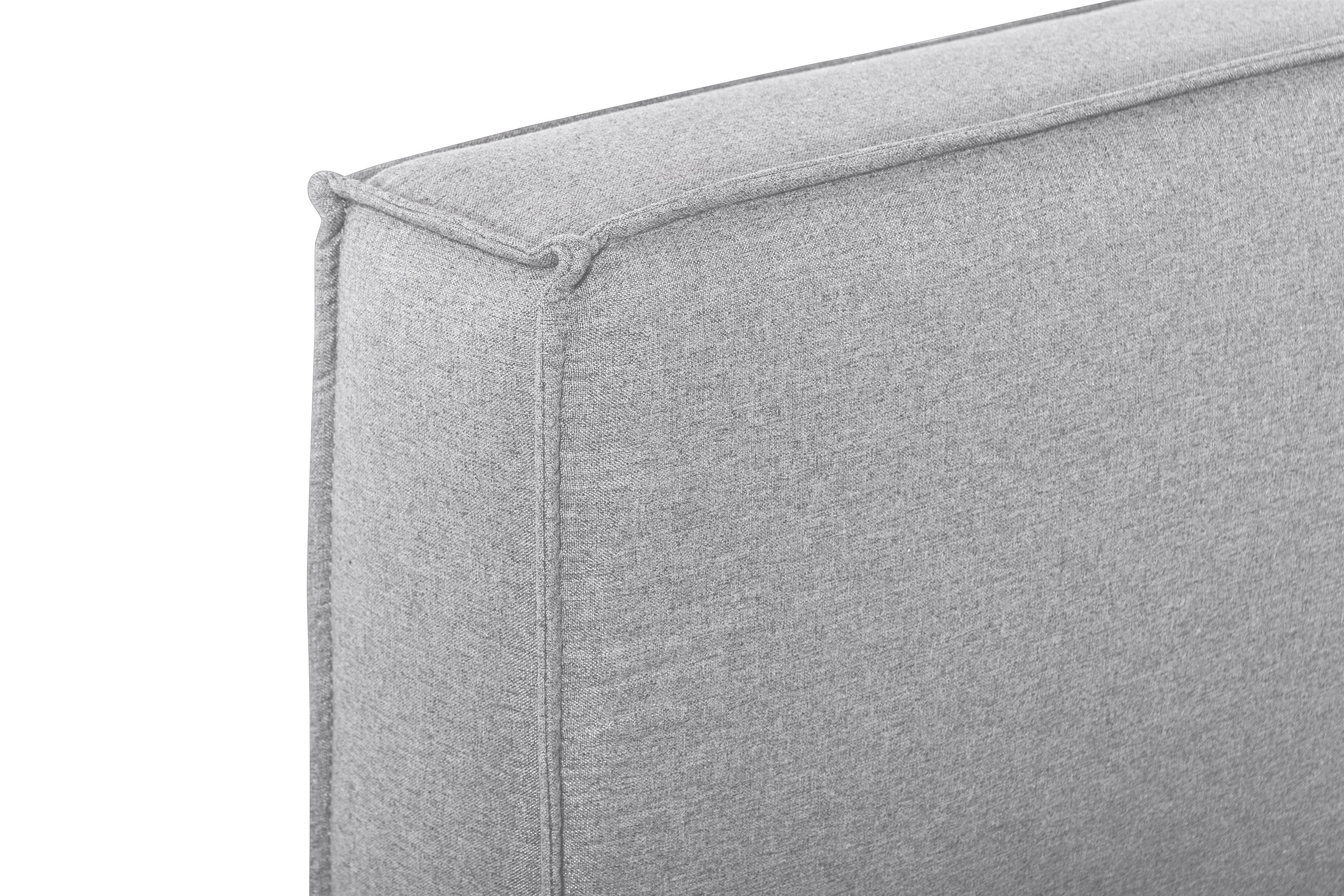 Castillo Fabric King Bed Frame - Pearl Grey - Image 8