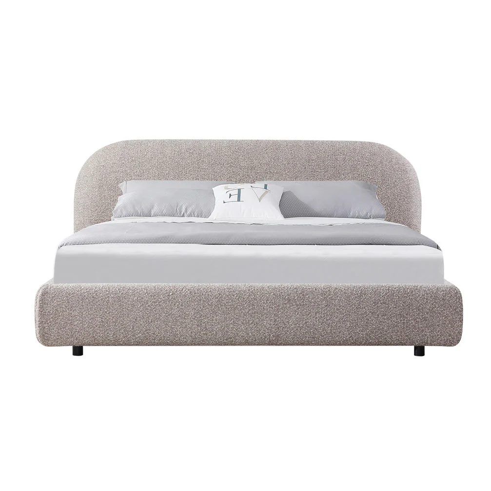 Cedar Queen Bed Frame - Olive Brown Boucle - Image 6