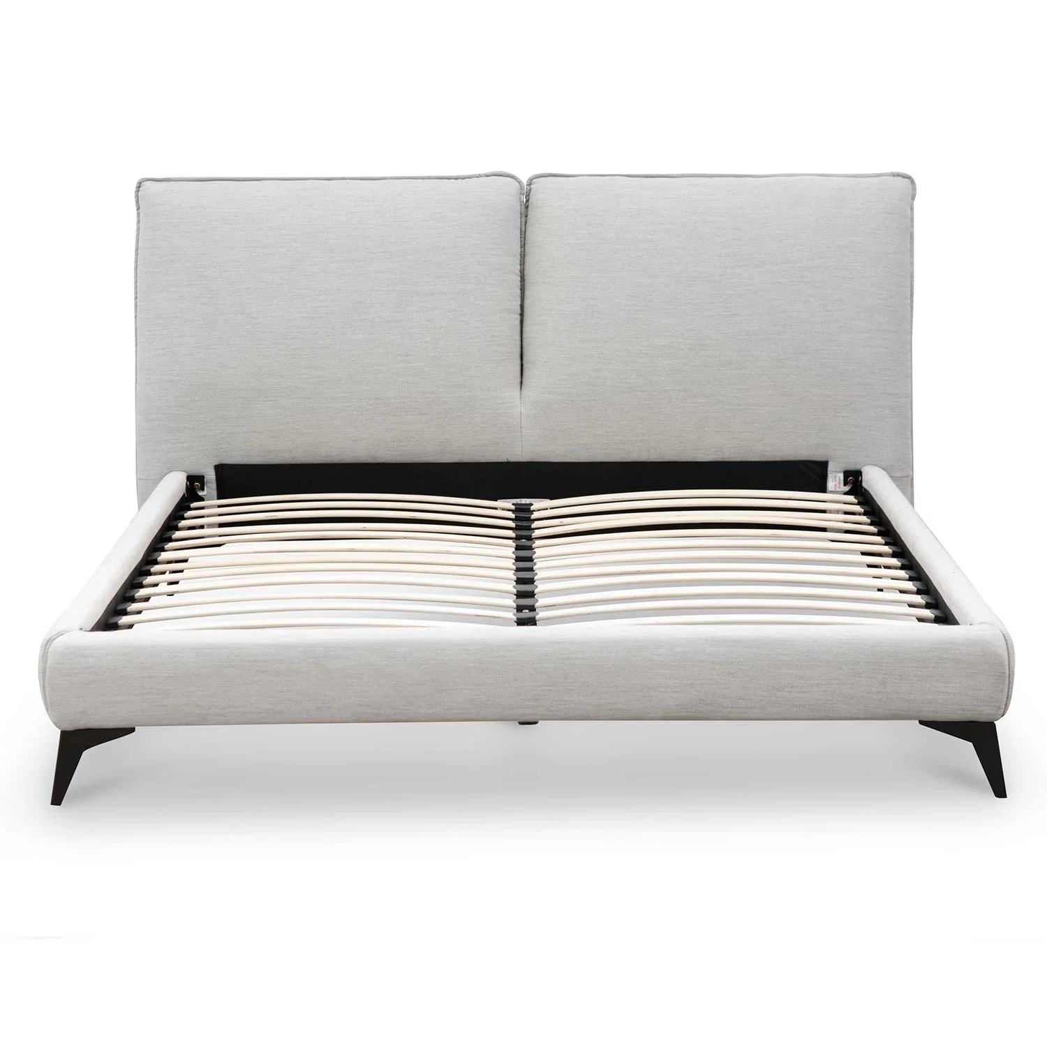 Celeste Fabric King Bed - Pearl Grey - Image 6