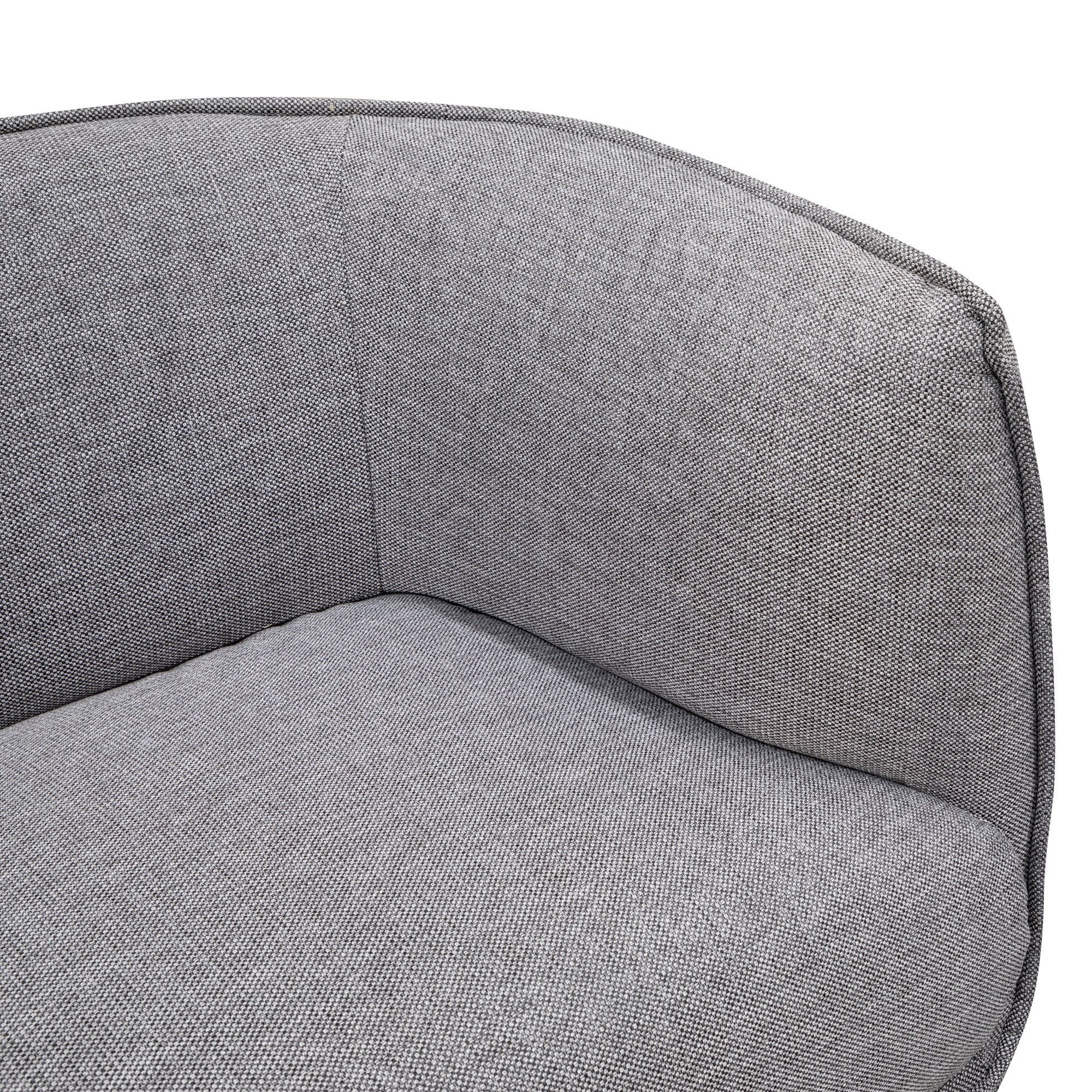 Chapman 3 Seater Fabric Sofa- Graphite Grey - Image 9