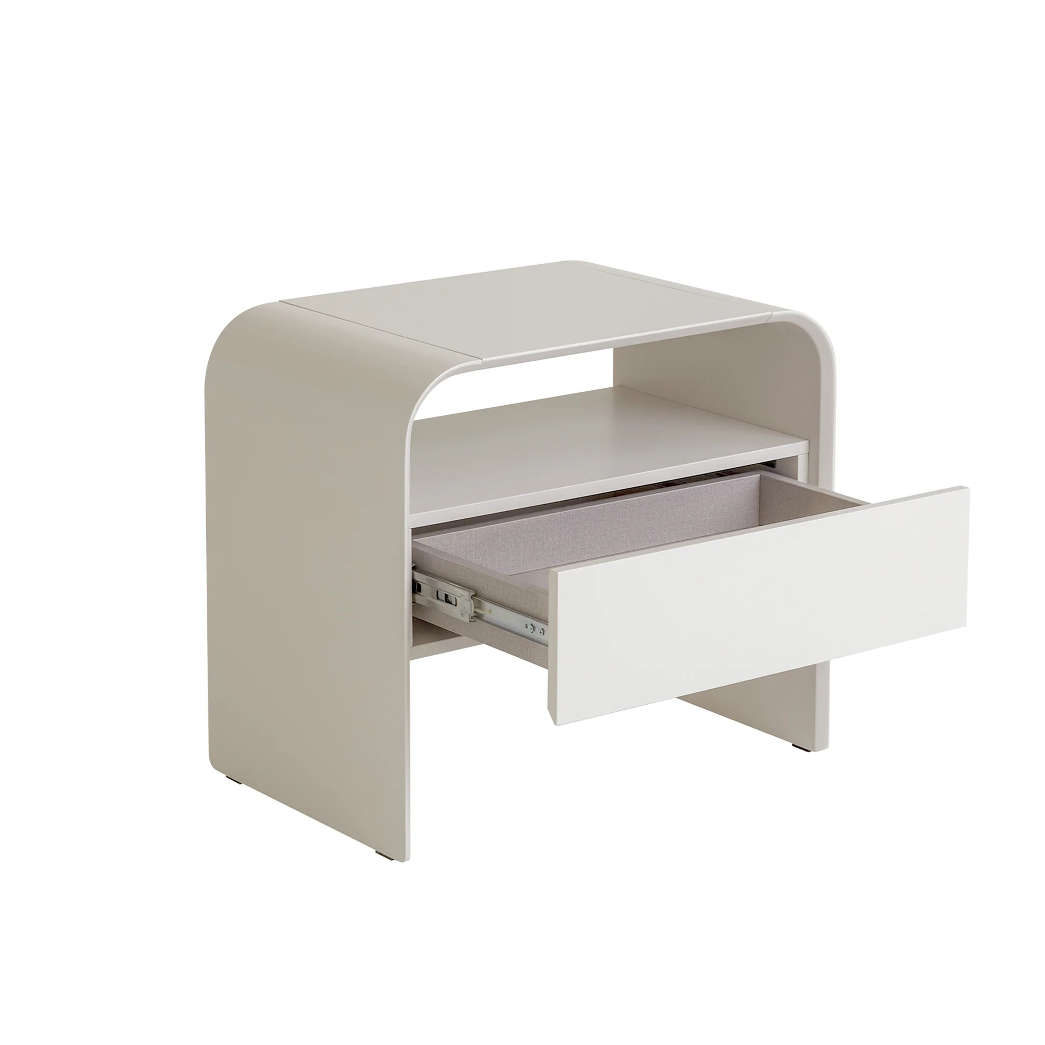 Chroma Bedside Table - Warm Grey - Image 5