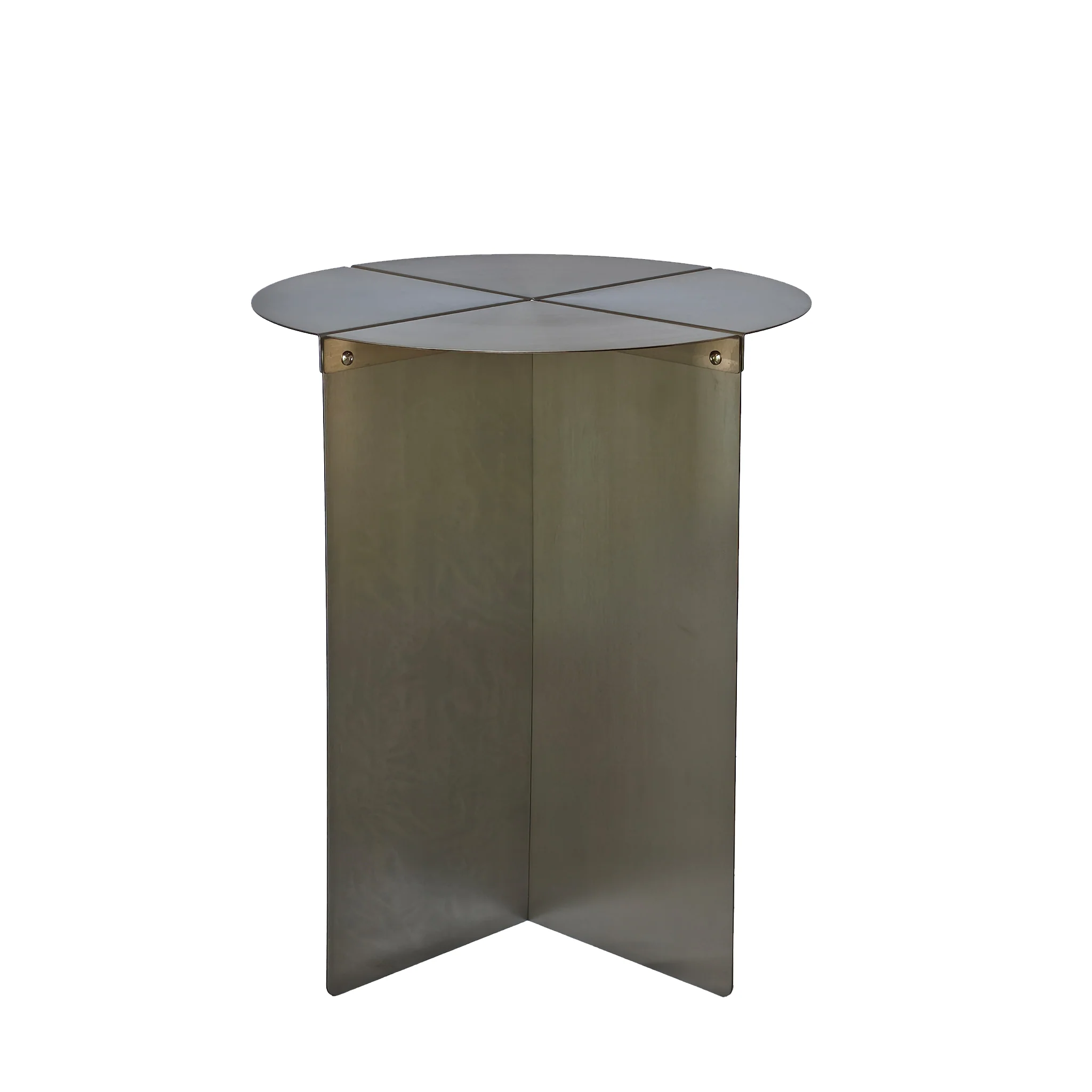 Cintara 38cm Round Side Table - Stainless Steel - Image 3