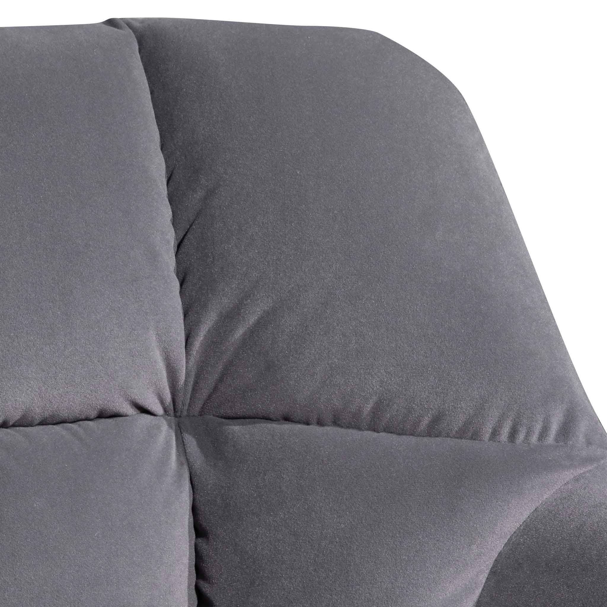 Collier Visitor Chair - Dark Grey Velvet with Black Legs - Image 9