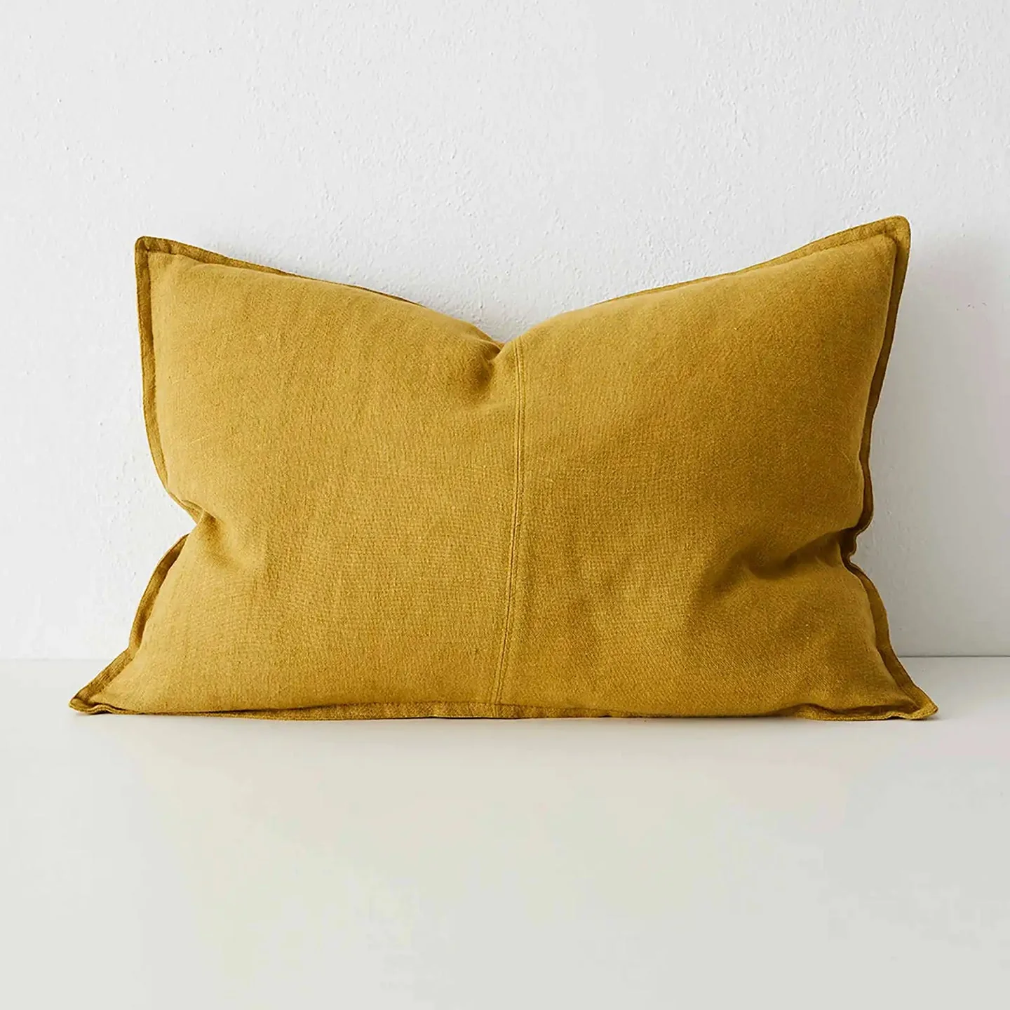 Como Linen Stonewashed Vintage Look Lumbar Cushion - Image 10