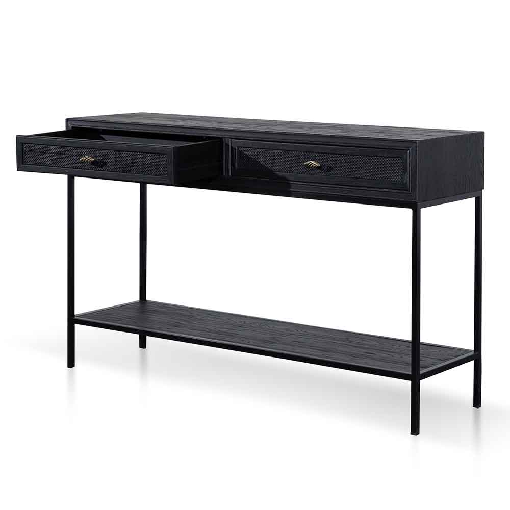 Saniya 1.4m Console Table - Full Black - Image 4