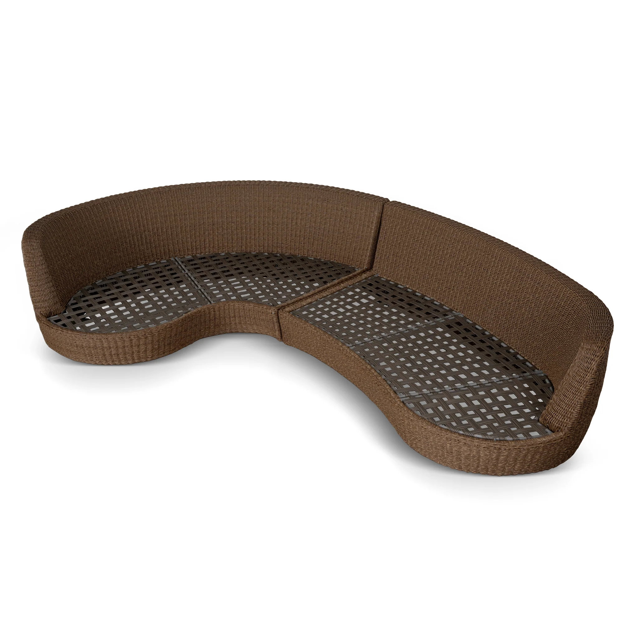 Corvina 2pcs Outdoor Corner Lounge Set - Light Brown - Image 5