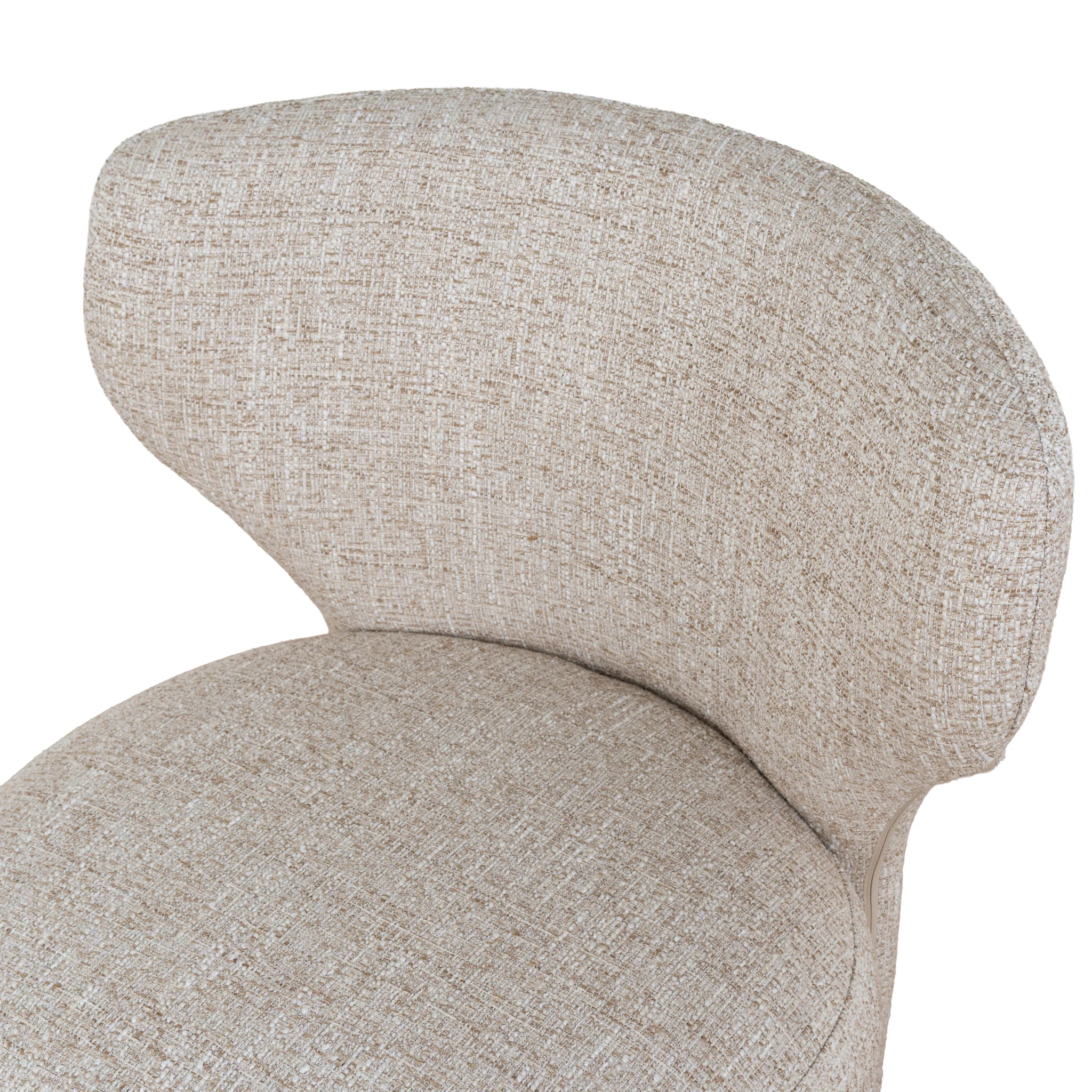 Cory Fabric Dining Chair - Pale Beige - Image 12