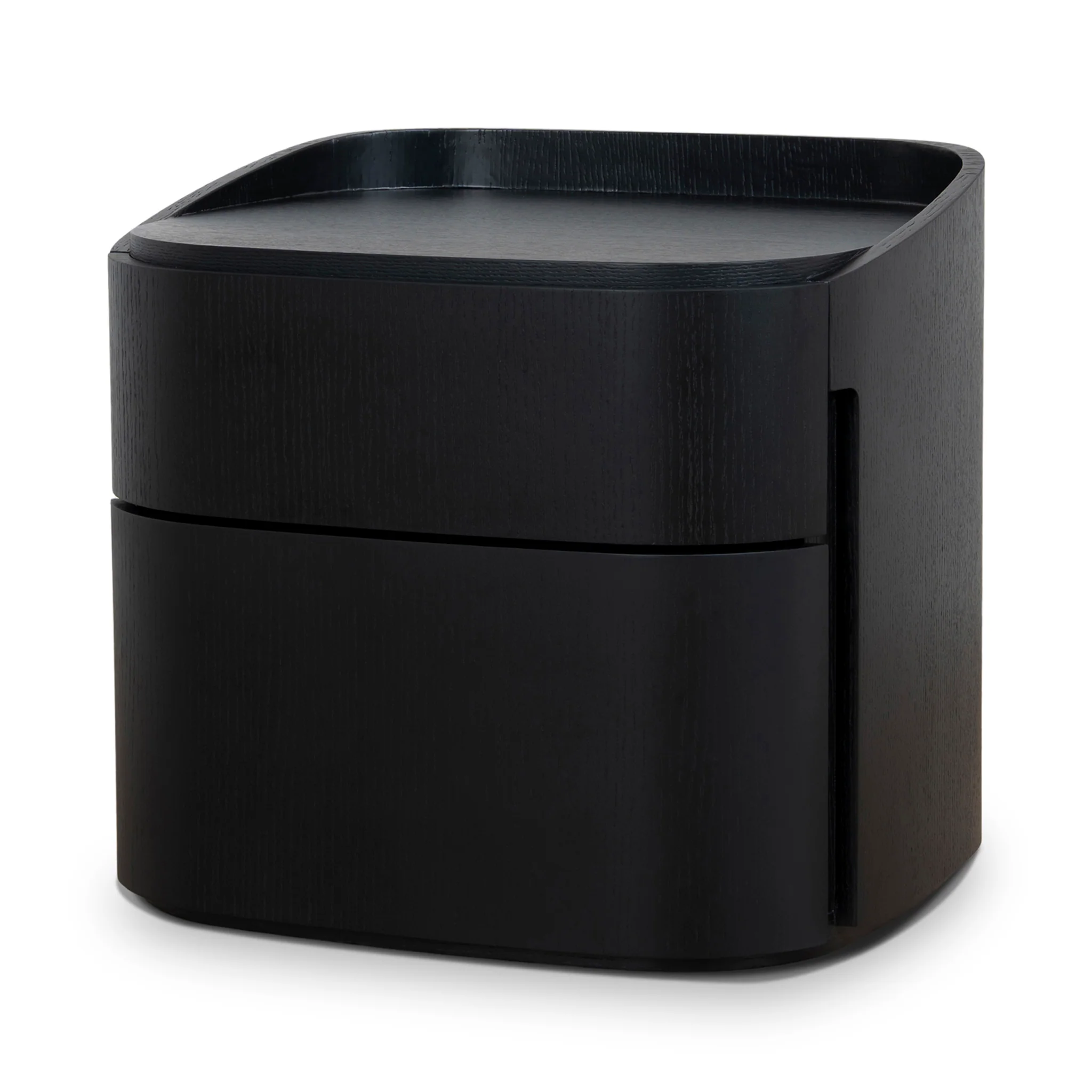 Cube Bedside Table - Full Black