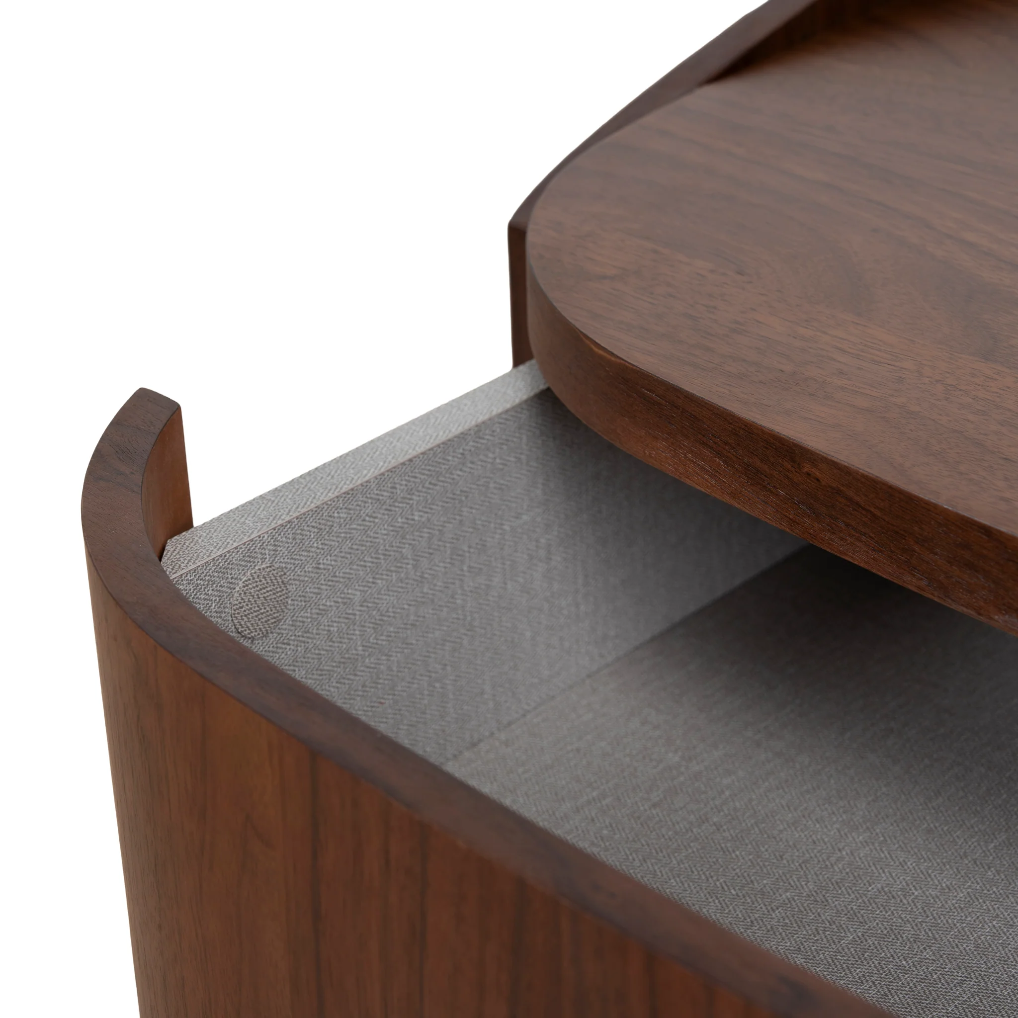 Cube Bedside Table - Walnut - Image 14