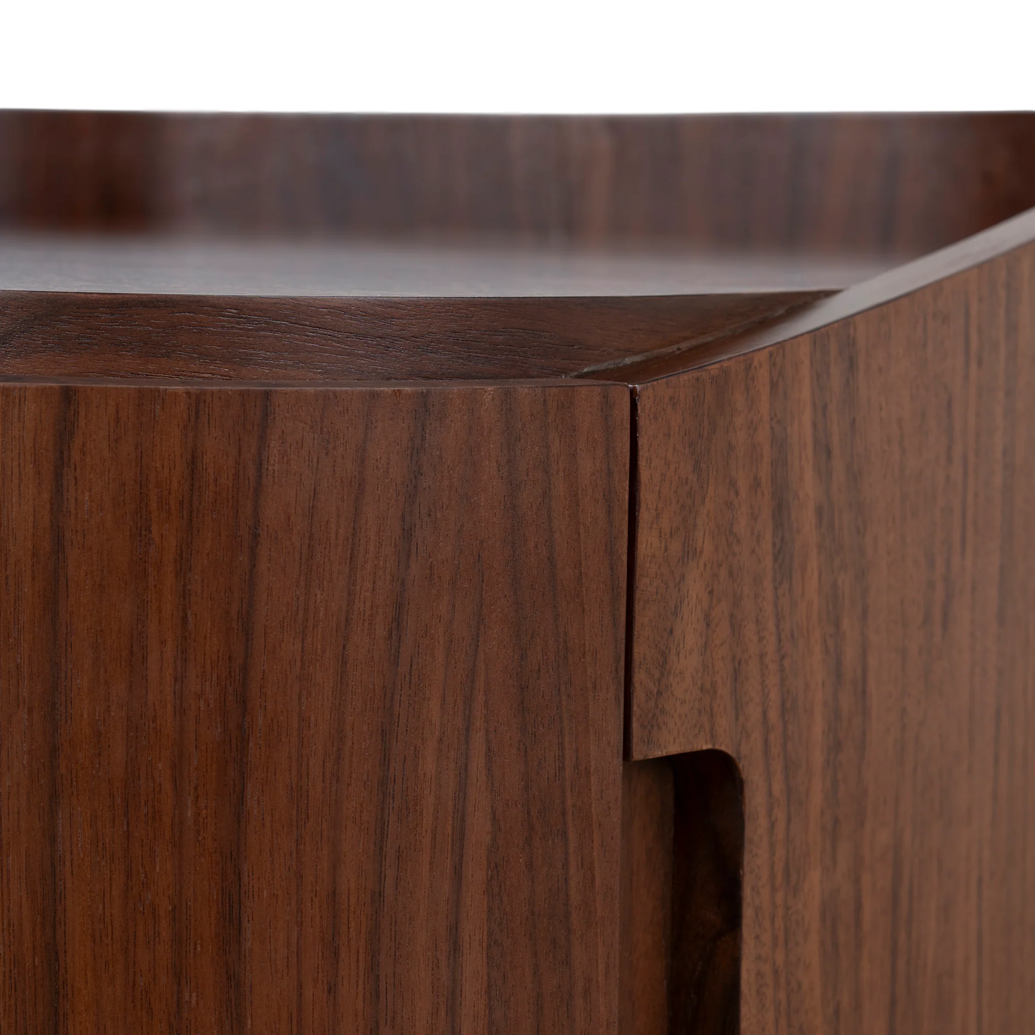 Cube Bedside Table - Walnut - Image 8