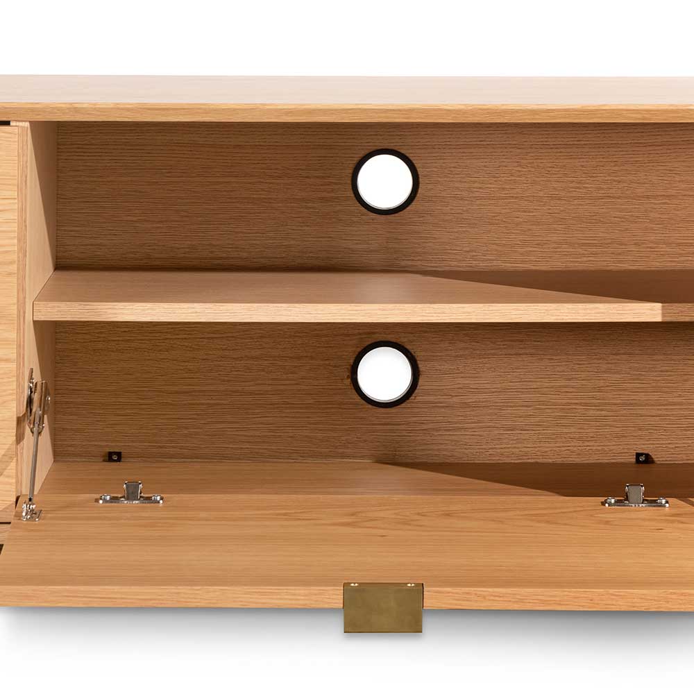 Curve 2.4 TV Entertainment Unit - Natural Oak - Image 5