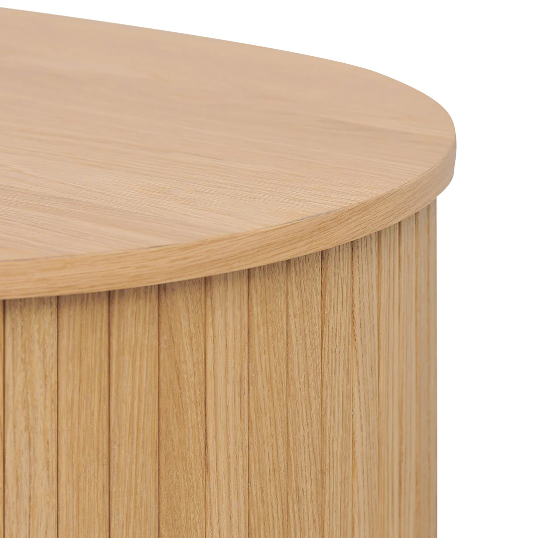 Dania 100cm Oval Coffee Table - Natural - Image 12