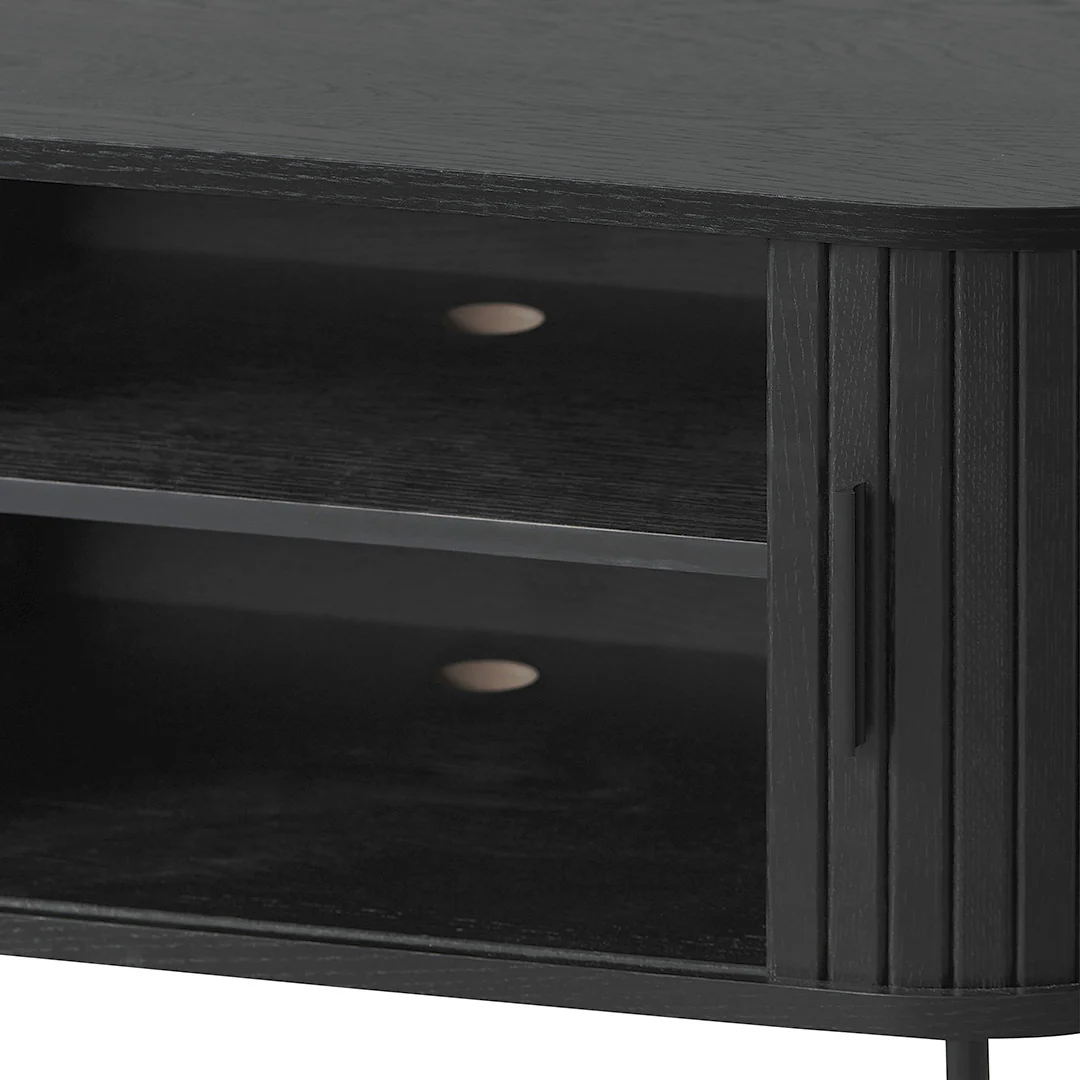 Dania 2m TV Entertainment Unit - Full Black - Image 5