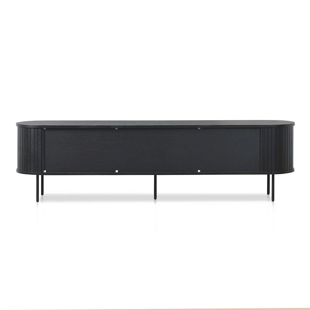Dania 2m TV Entertainment Unit - Full Black - Image 9