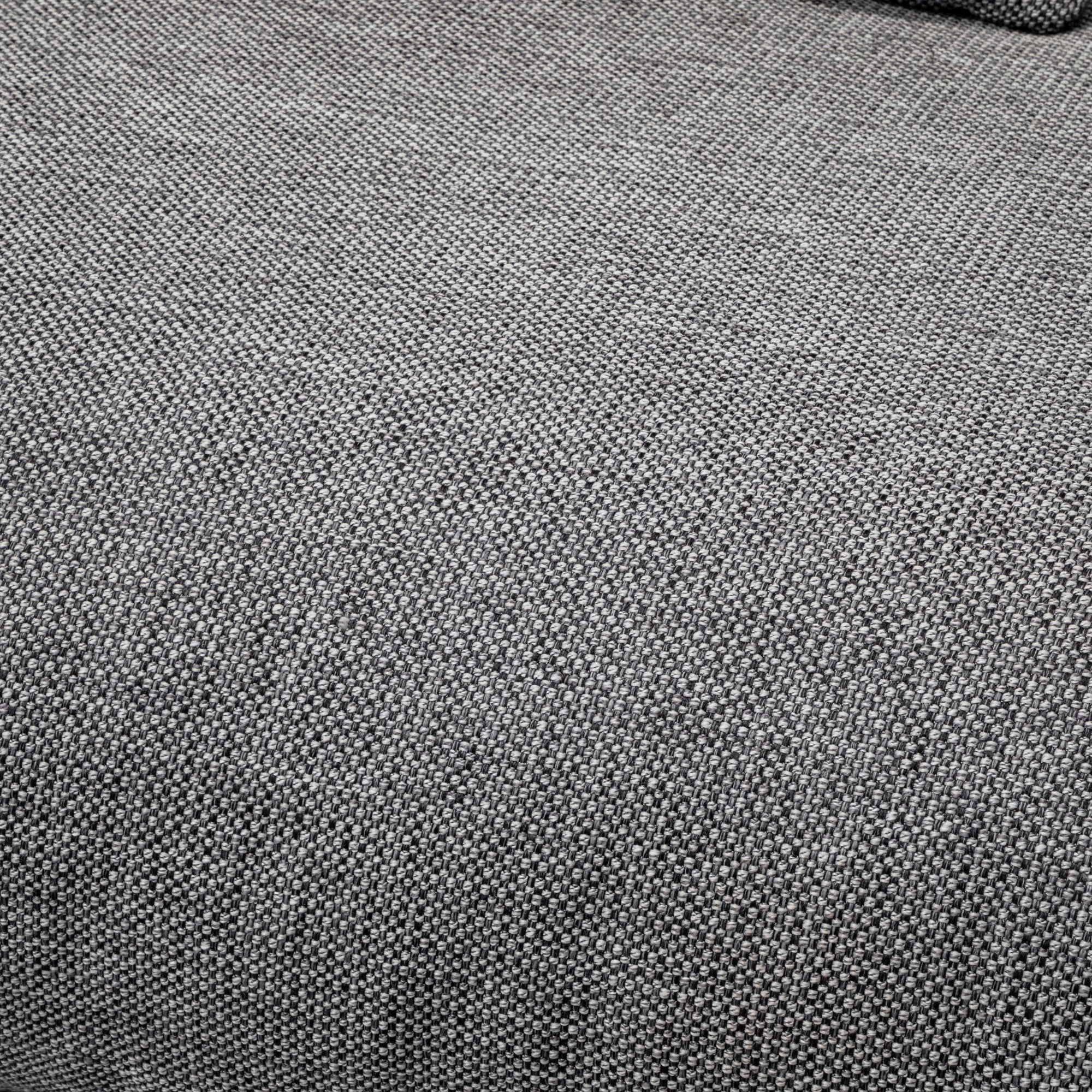 Della Right Return Modular Fabric Sofa - Graphite Grey - Image 10