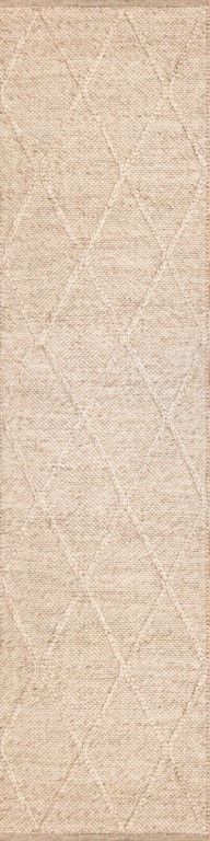 Dianna 320 x 80 cm Wool Hallway Rug - Beige