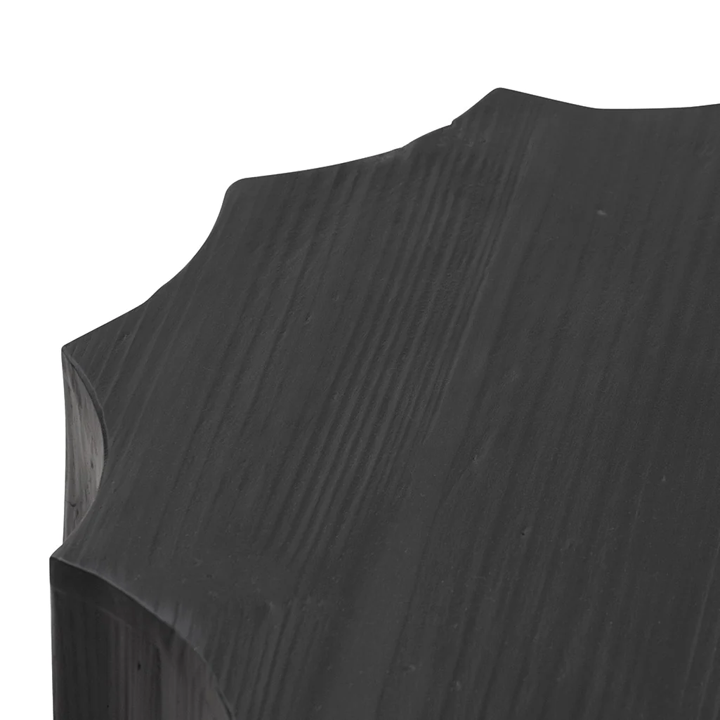 Dilara Recycled Side Table - Full Black - Image 6