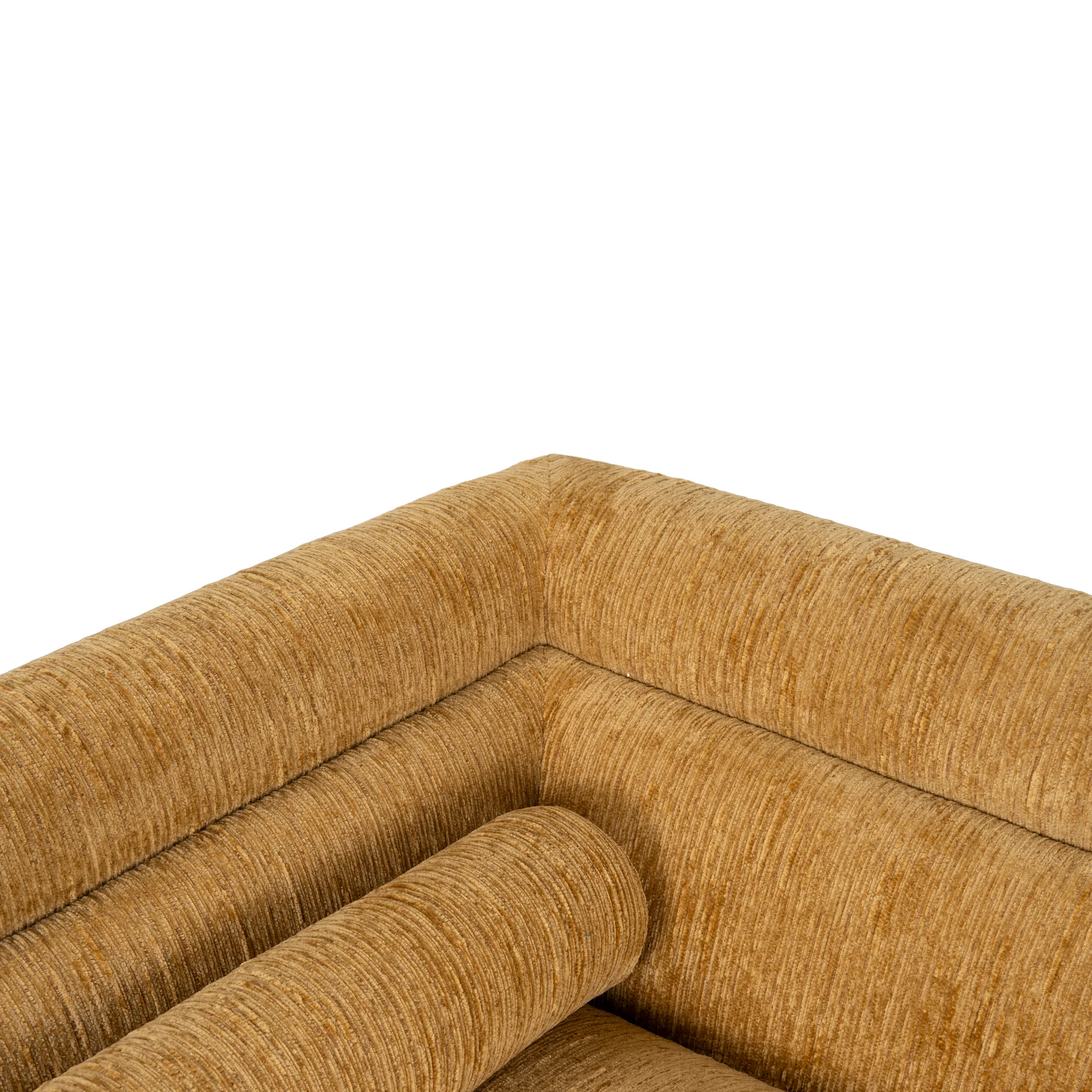 Dilipa 2 Seater Fabric Sofa - Yellow Sand - Image 14