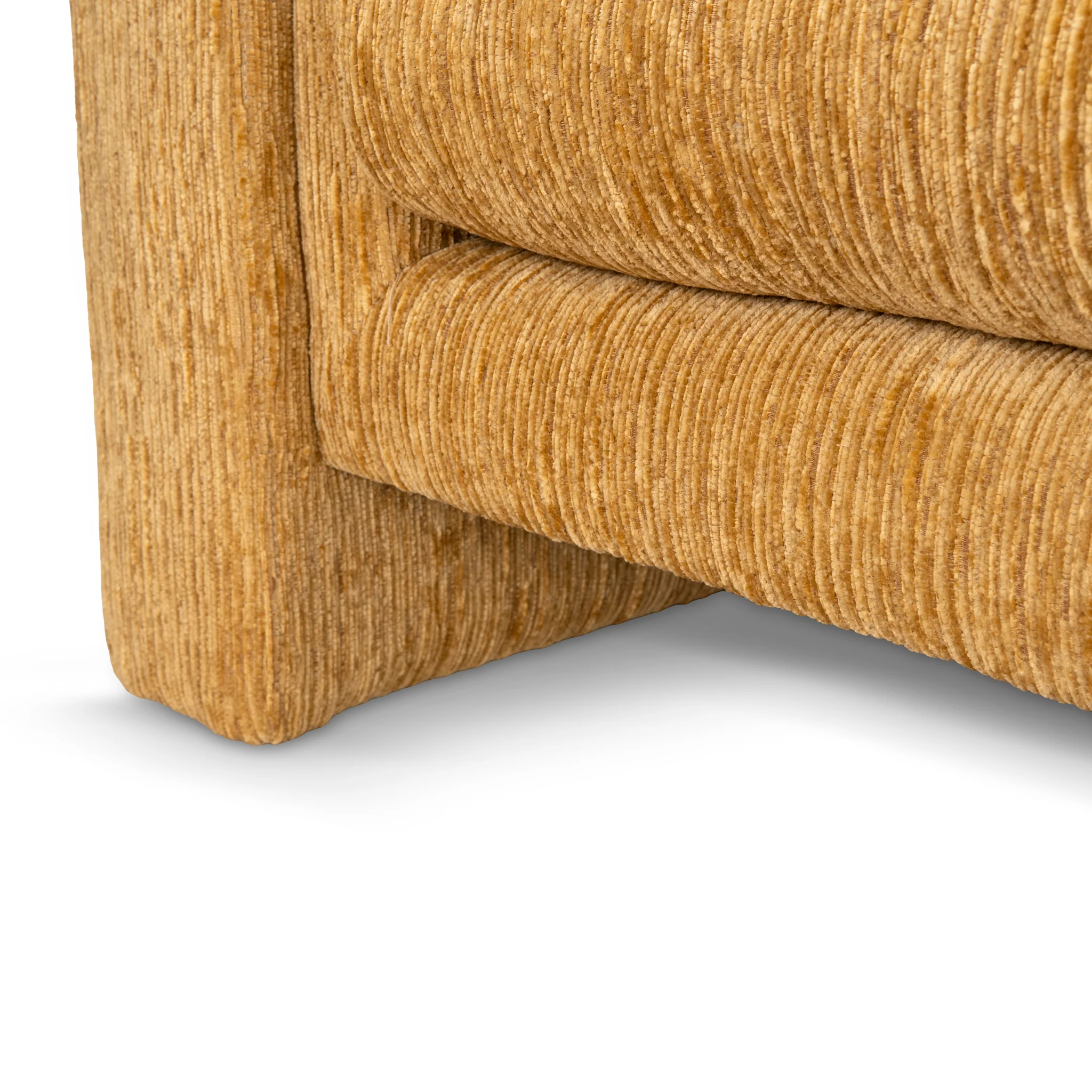 Dilipa 3 Seater Fabric Sofa - Yellow Sand - Image 8