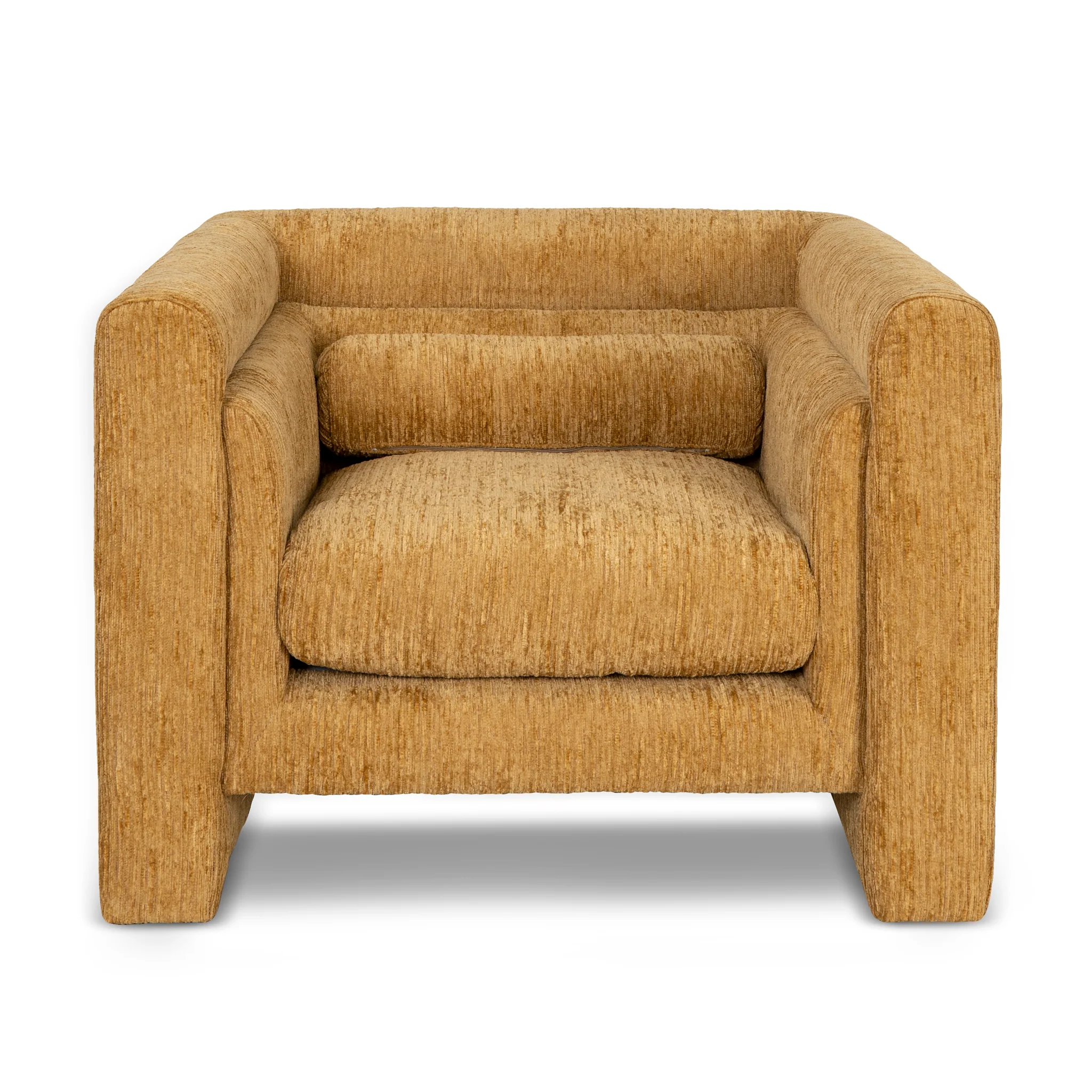 Dilipa Fabric Armchair - Yellow Sand - Image 2