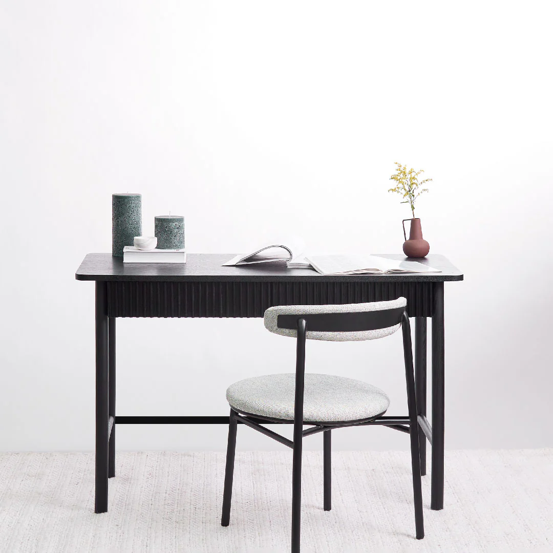Dillon 1.2m Home Office Desk - Black - Image 2