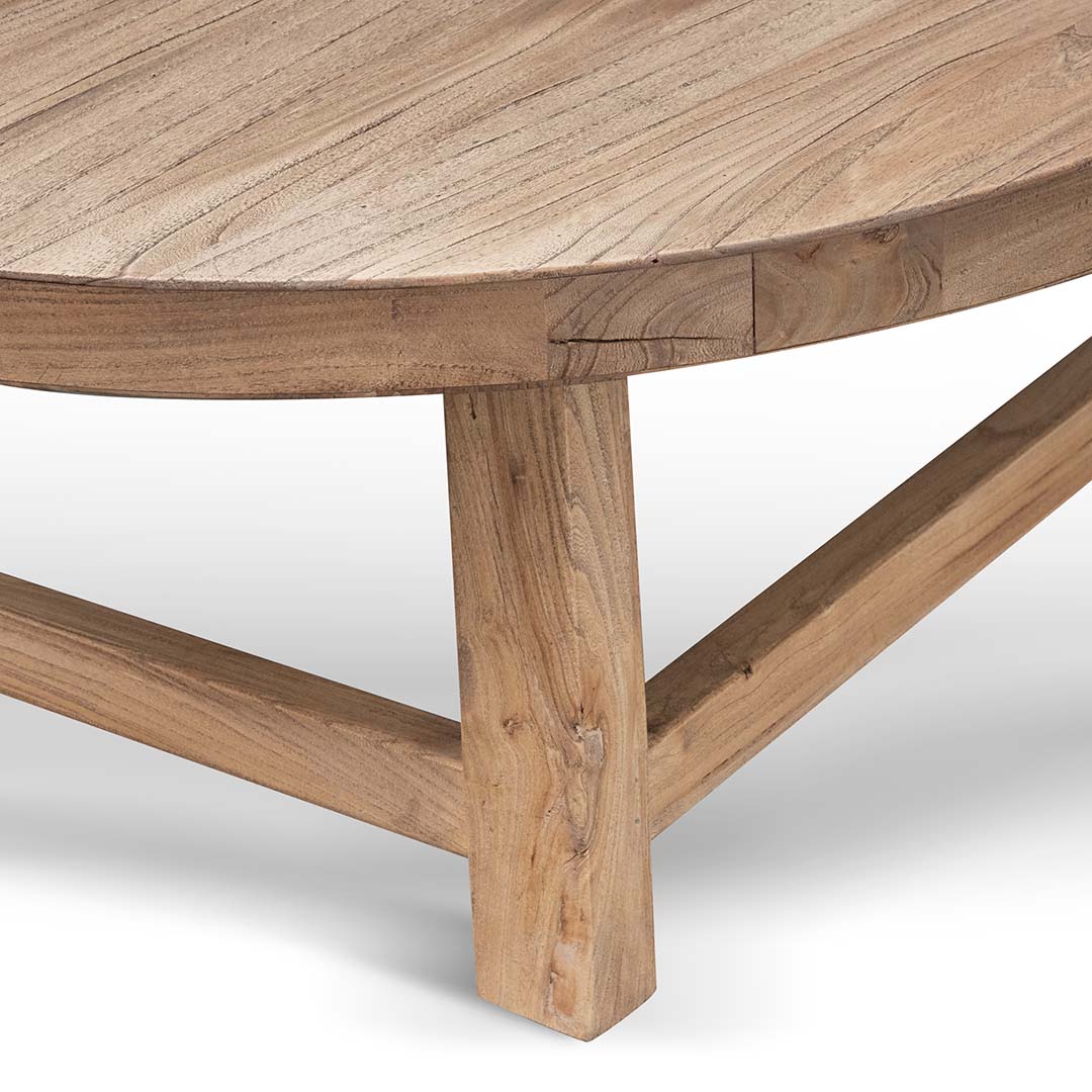 Diya 100cm Elm Coffee Table - Natural - Image 5