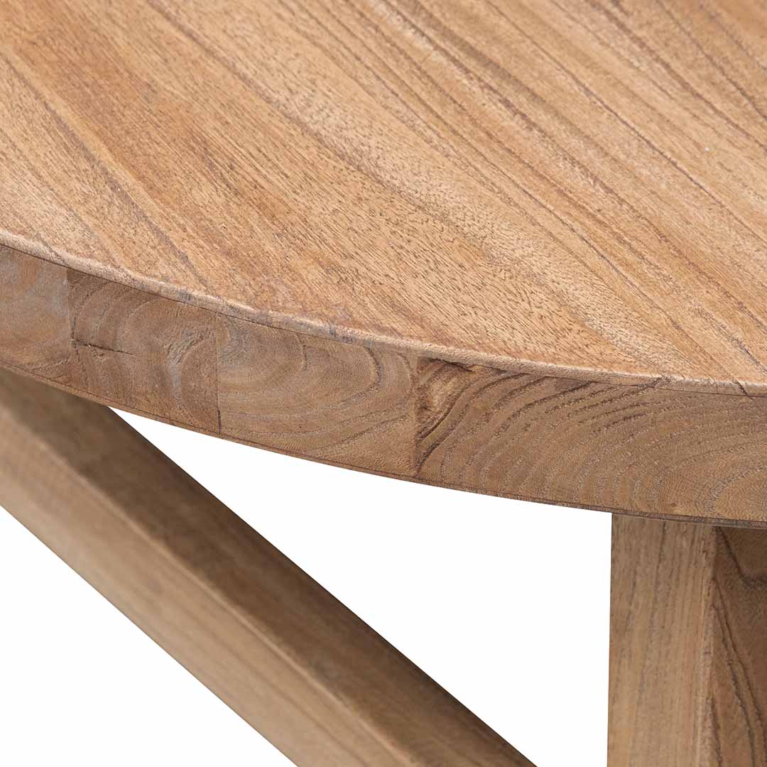Diya 100cm Elm Coffee Table - Natural - Image 6