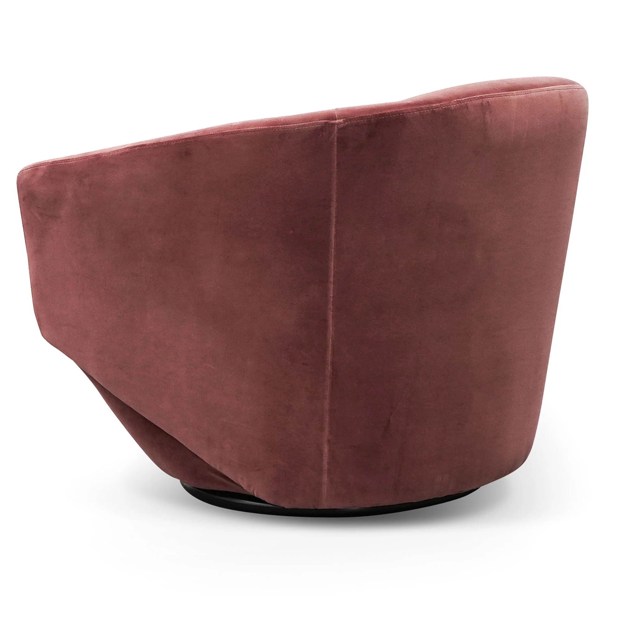 Donna Swivel Lounge Chair - Blood Orange Velvet - Image 5