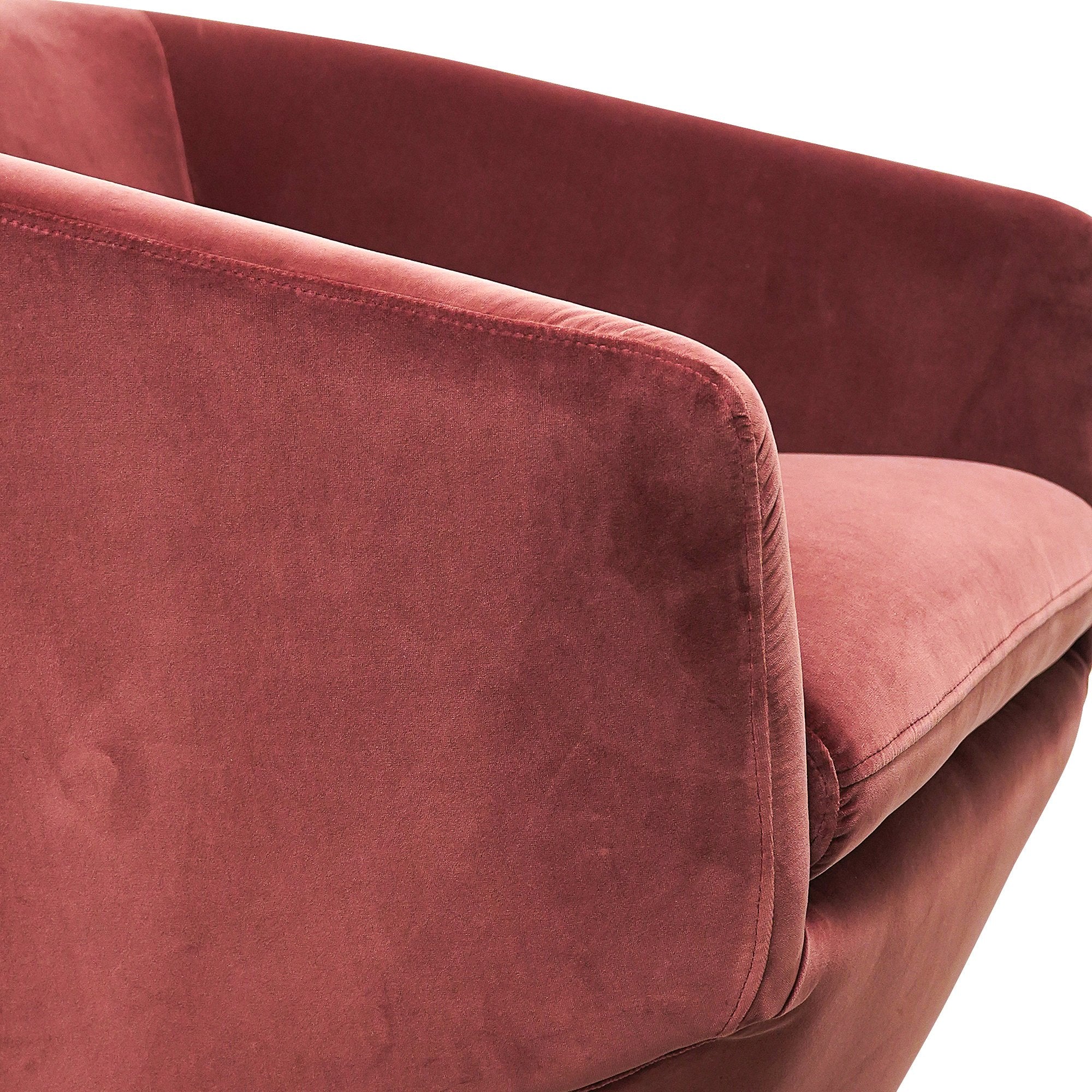 Donna Swivel Lounge Chair - Blood Orange Velvet - Image 8