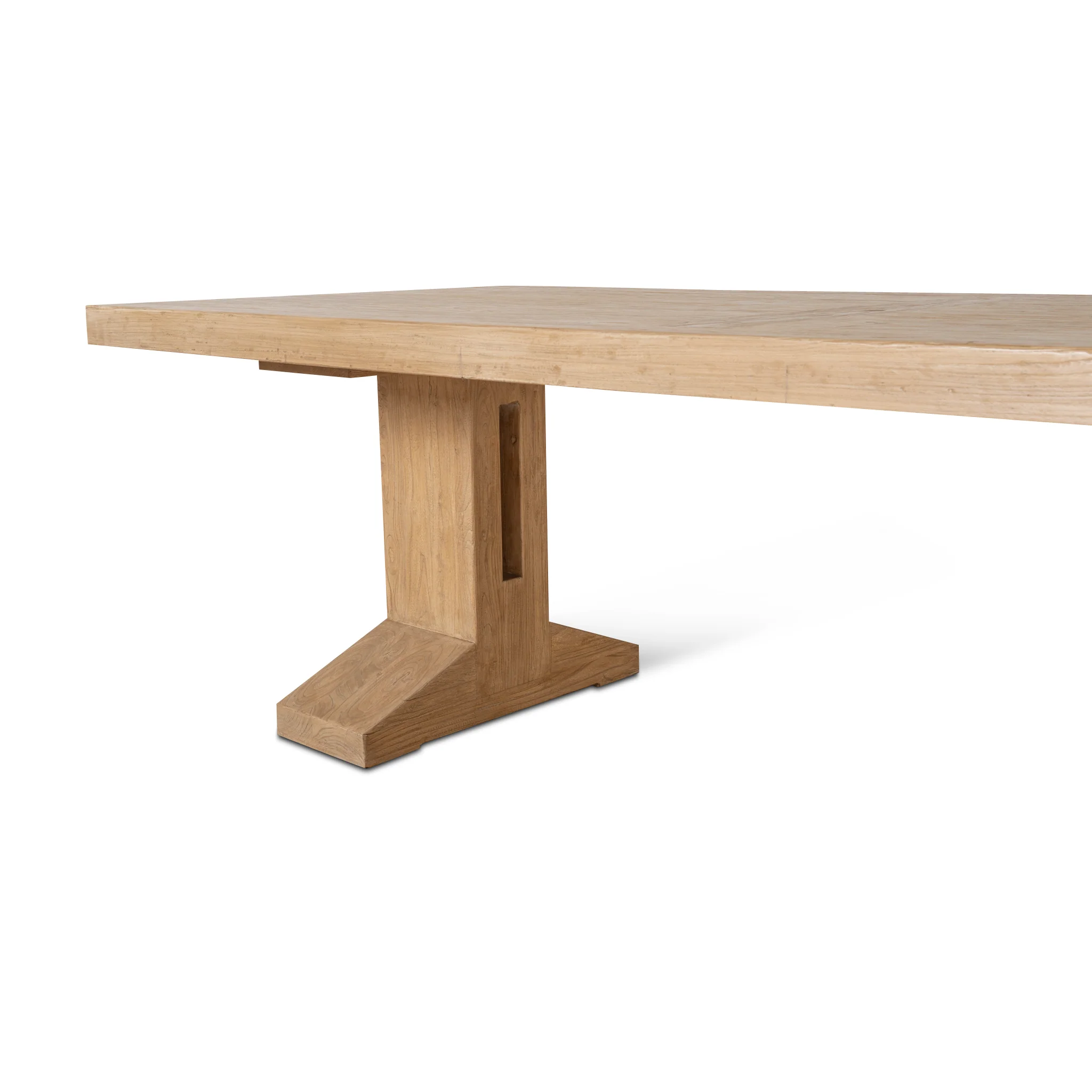 Doran 3m Elm Dining Table - Natural - Image 6